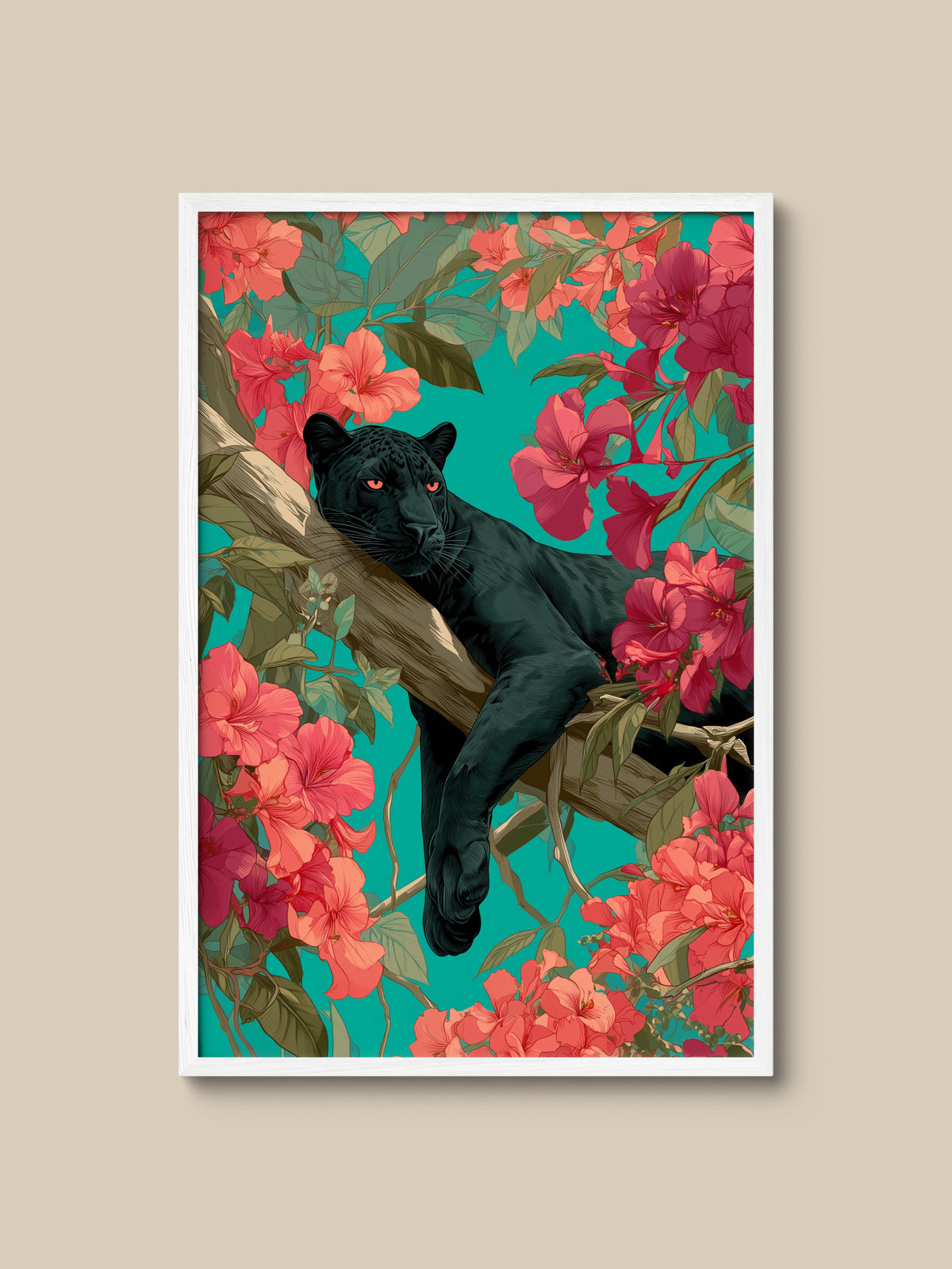 Black Panther in Teal