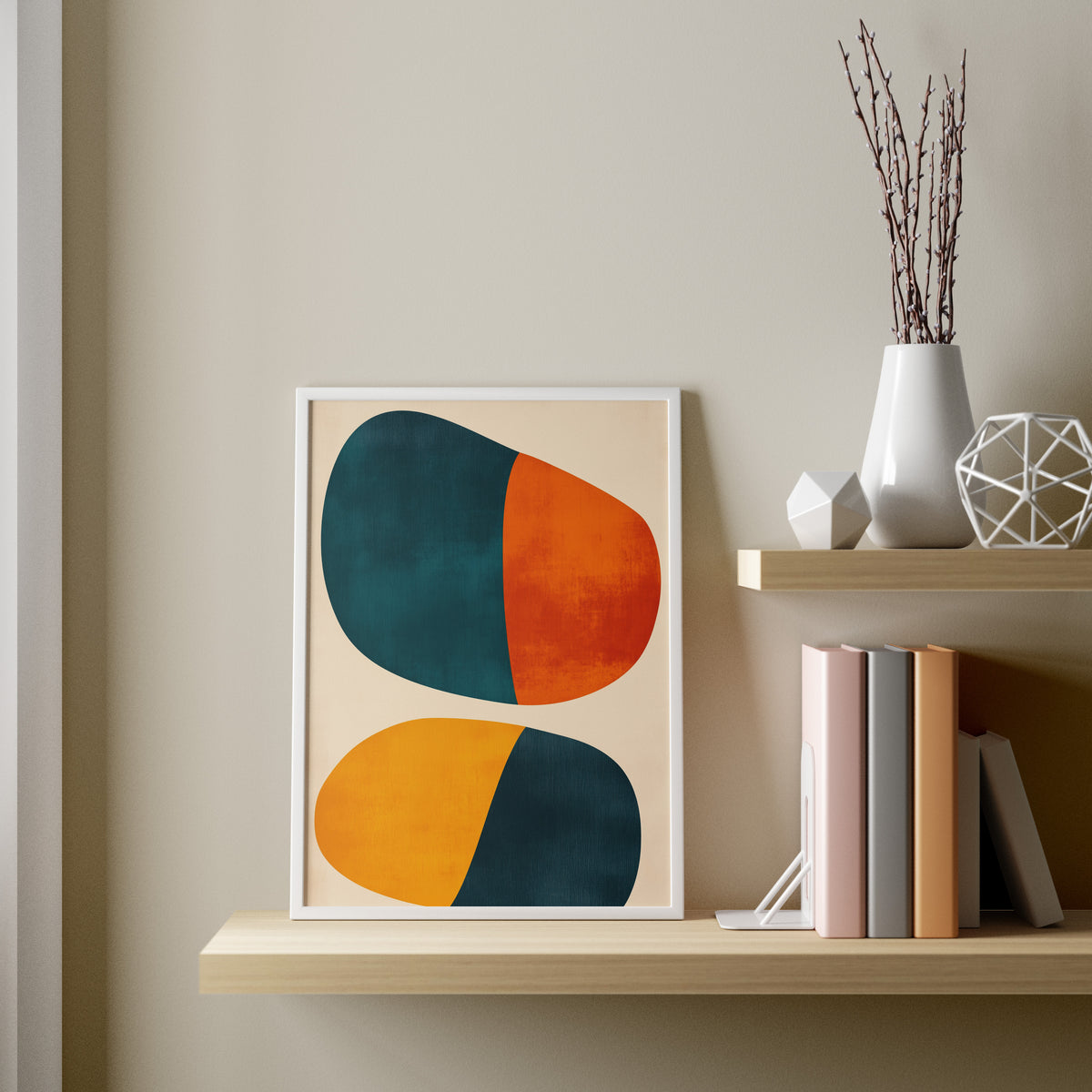 Geometric Color Block Abstract