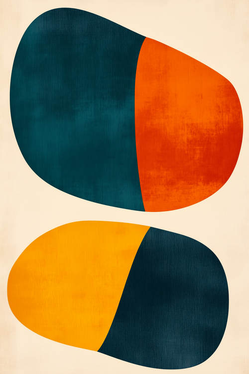 Geometric Color Block Abstract