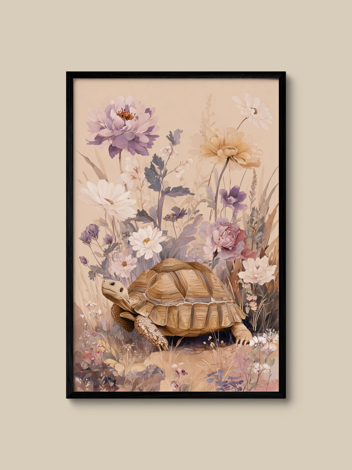 Tortoise in Wildflowers