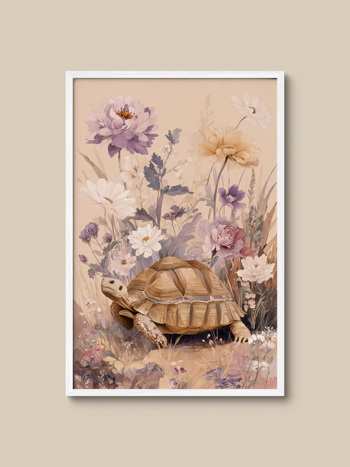 Tortoise in Wildflowers