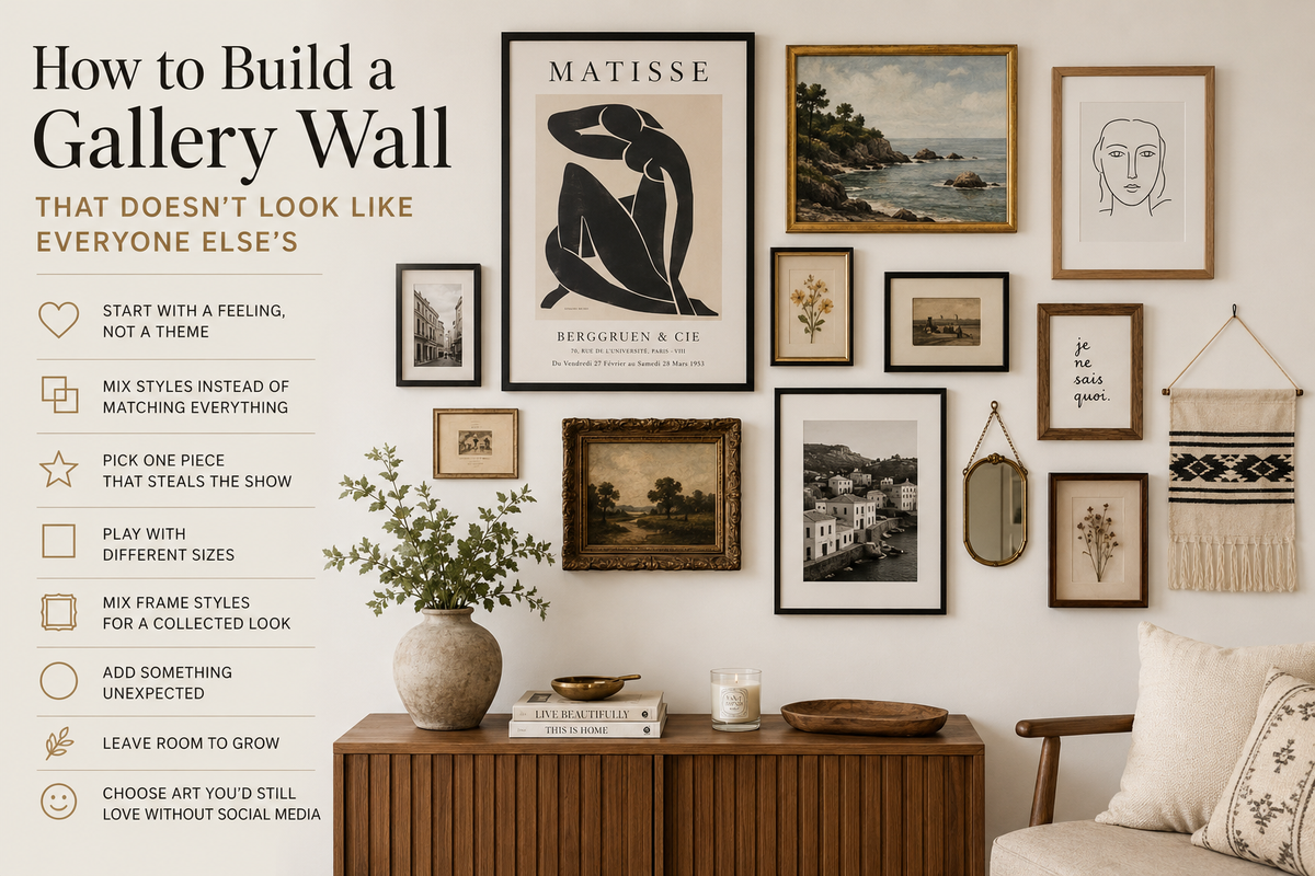 How to build a gallery wall that doesn't look like everyone else's