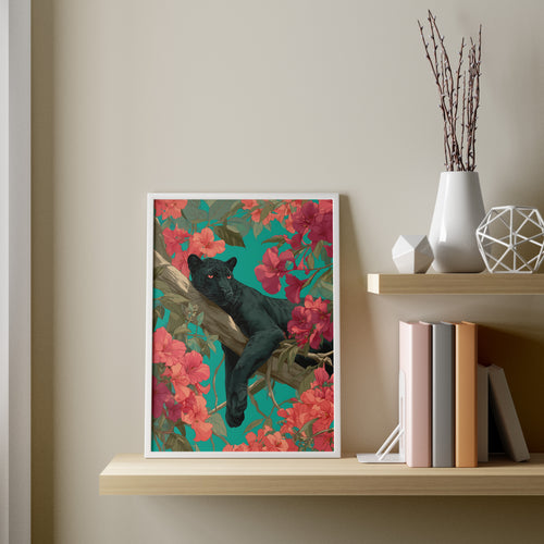 Black Panther in Teal
