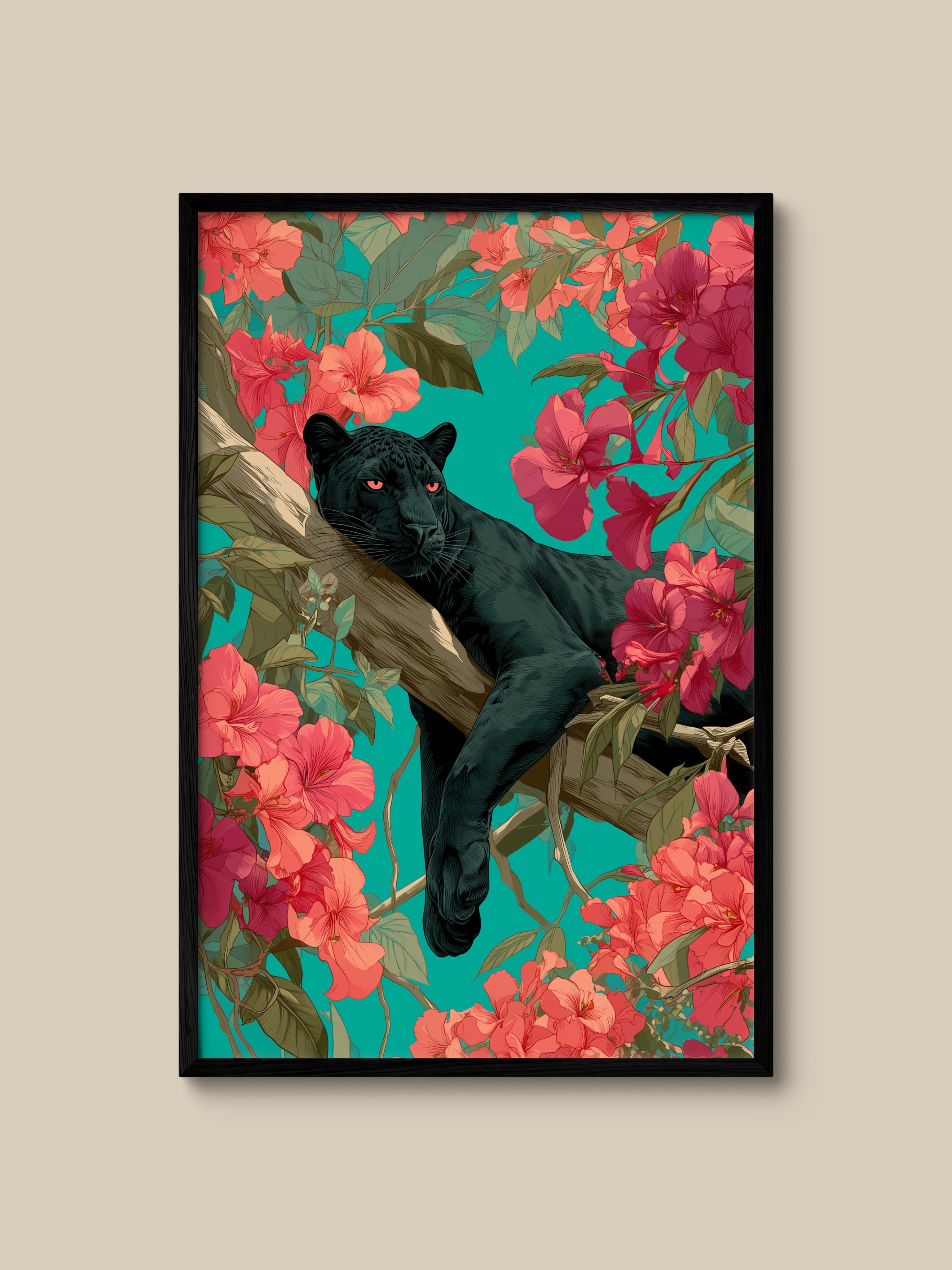 Black Panther in Teal