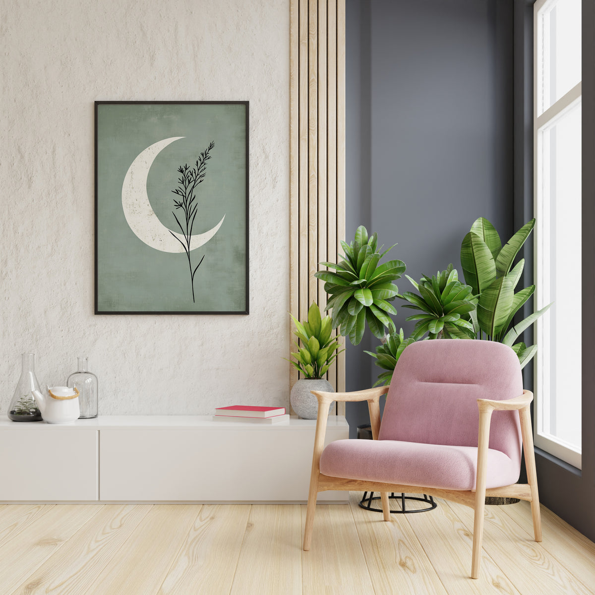 Botanical Moon Art