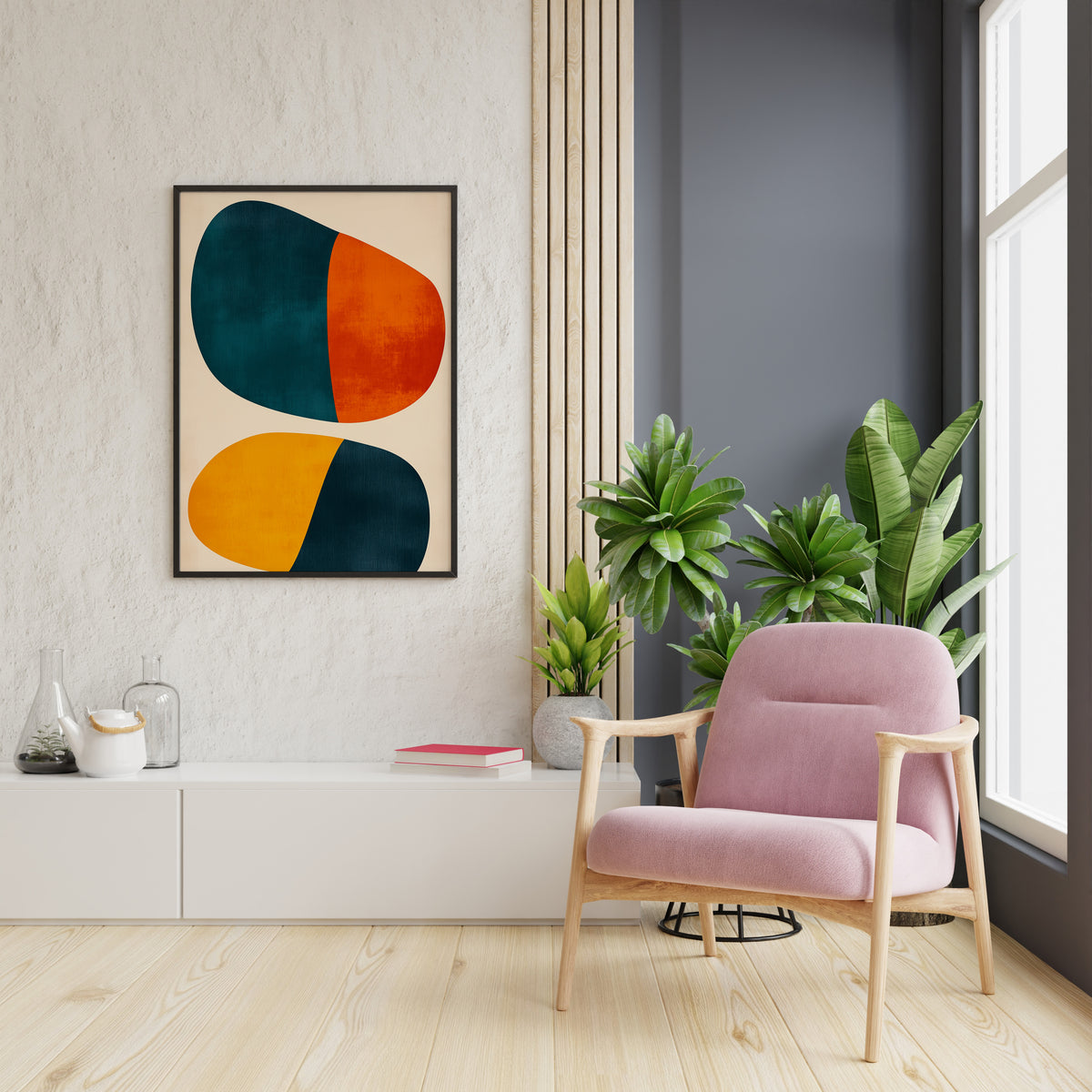 Geometric Color Block Abstract
