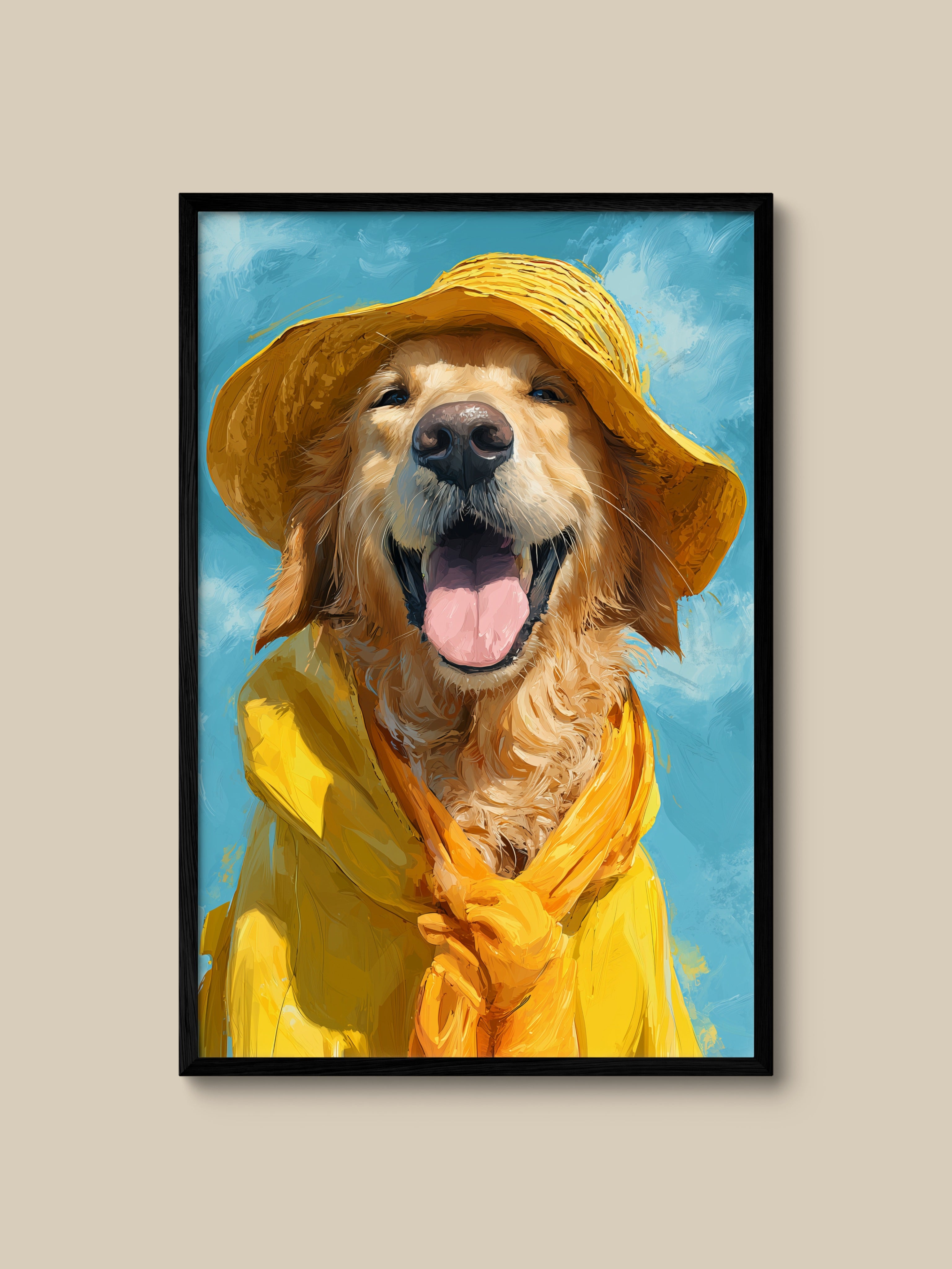 Golden Retriever in Yellow