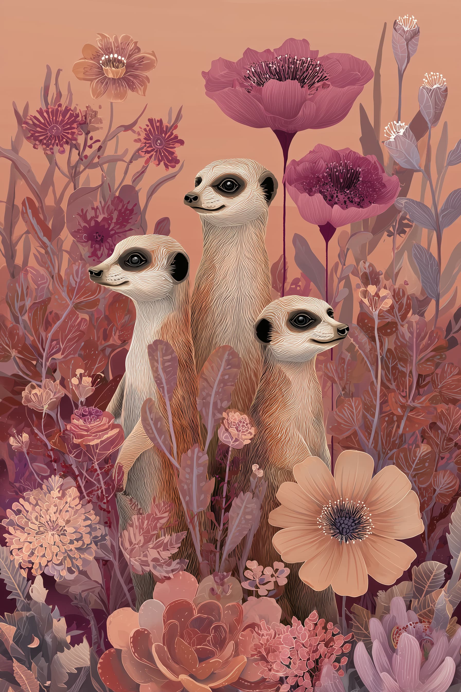 Meerkats in Bloom