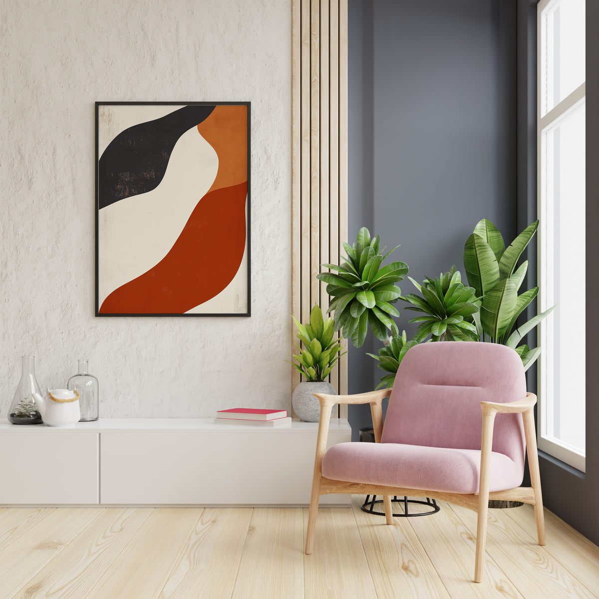 Mid-Century Organic Abstract