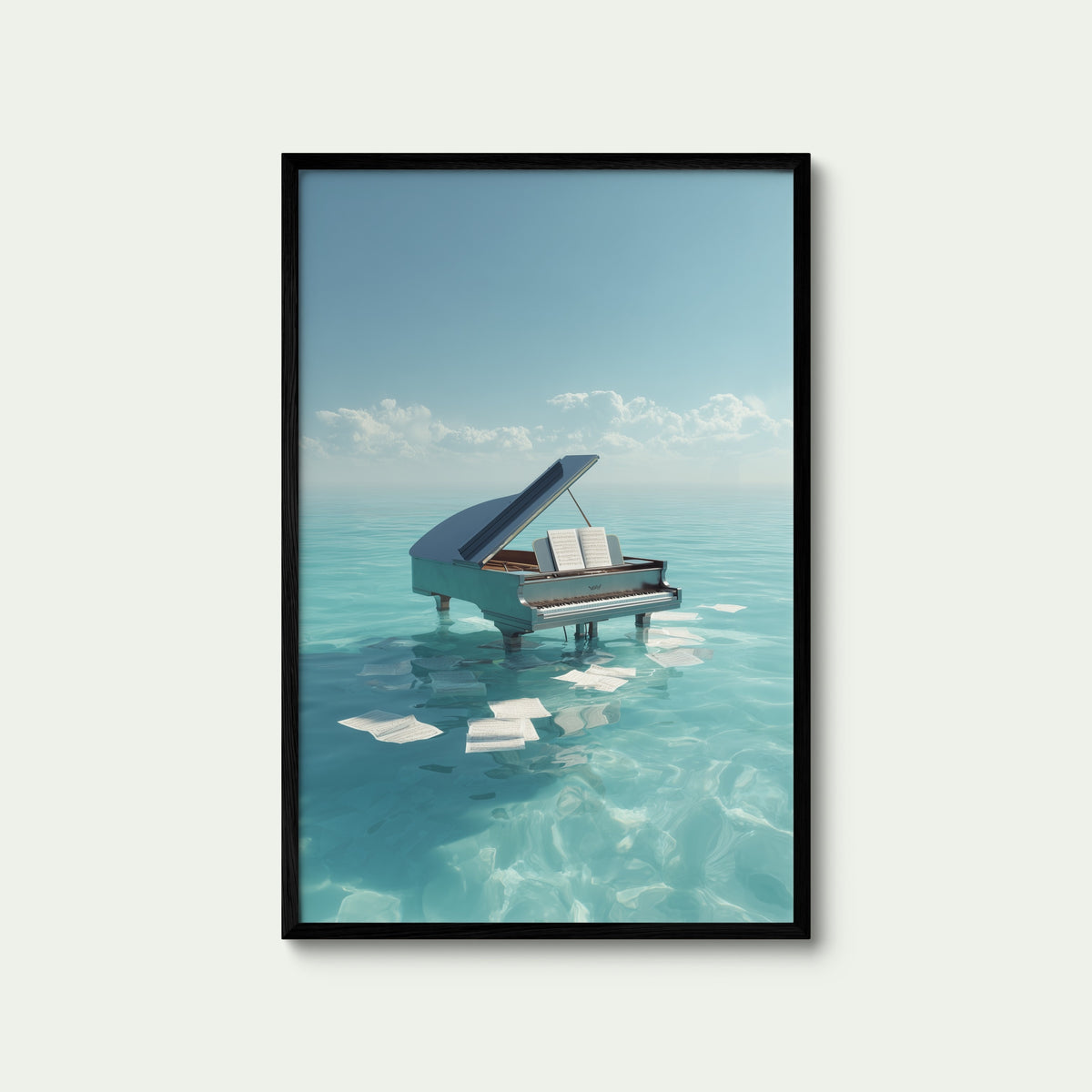 Piano in Turquoise Sea