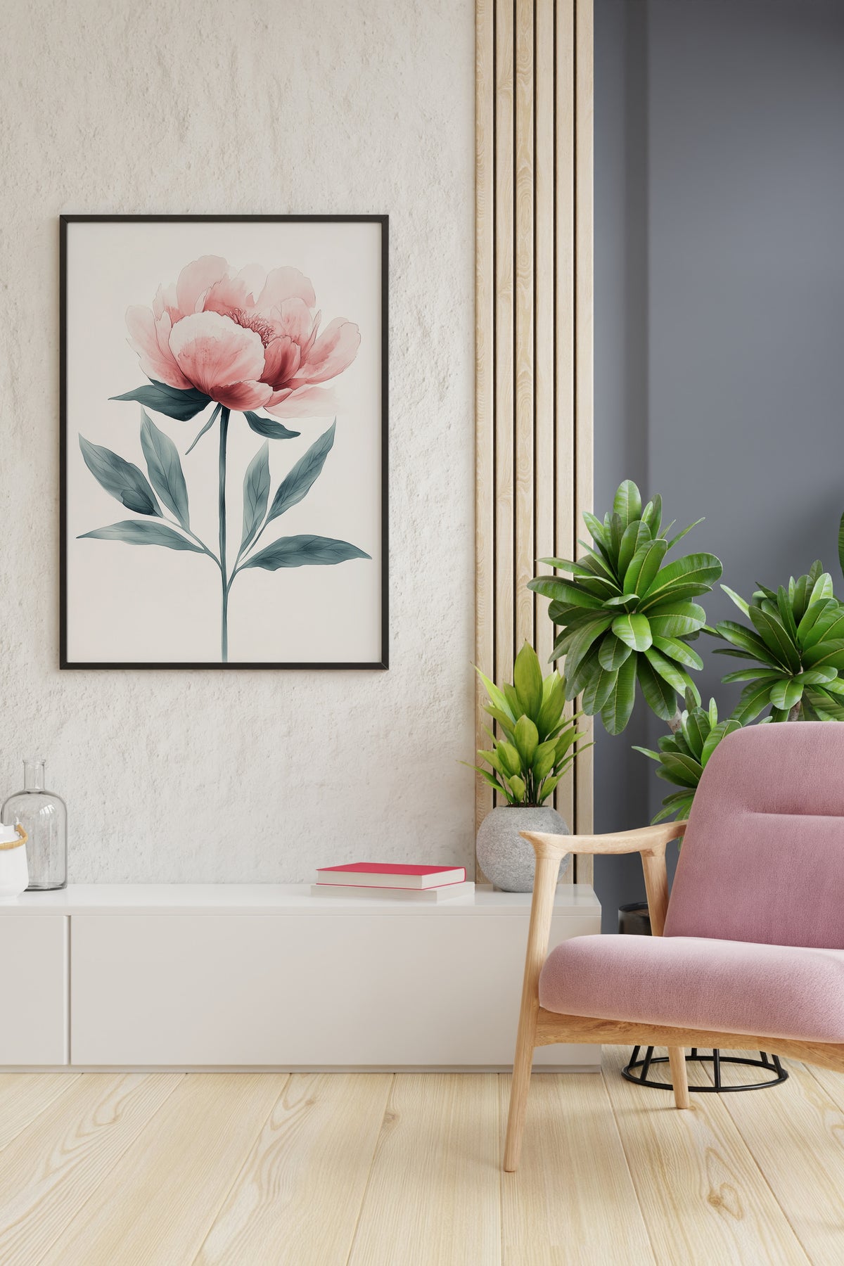 Pink Peony Bloom