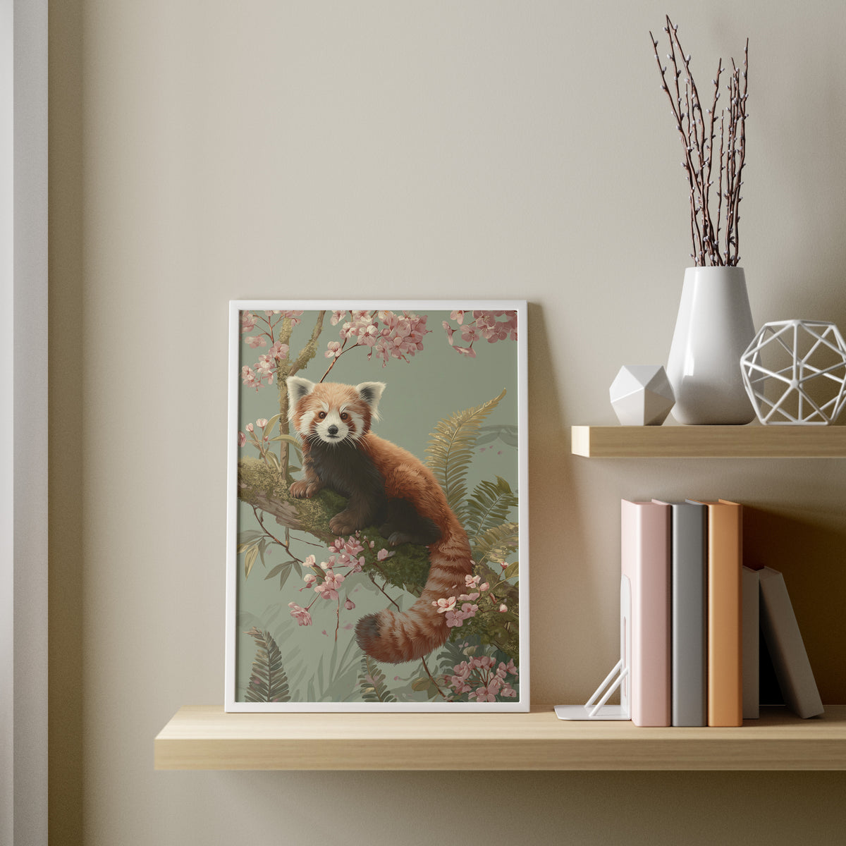 Red Panda in Blossom