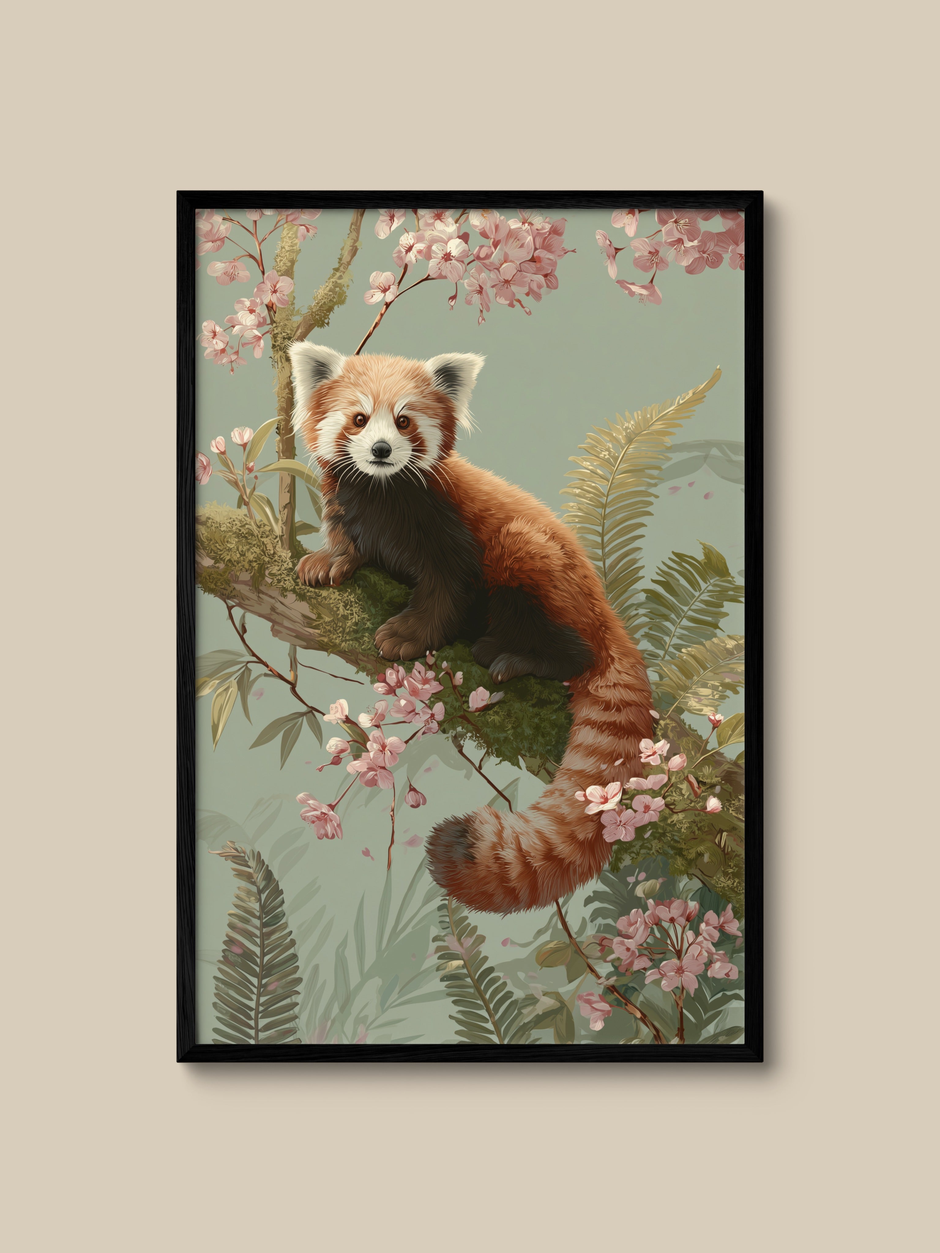 Red Panda in Blossom