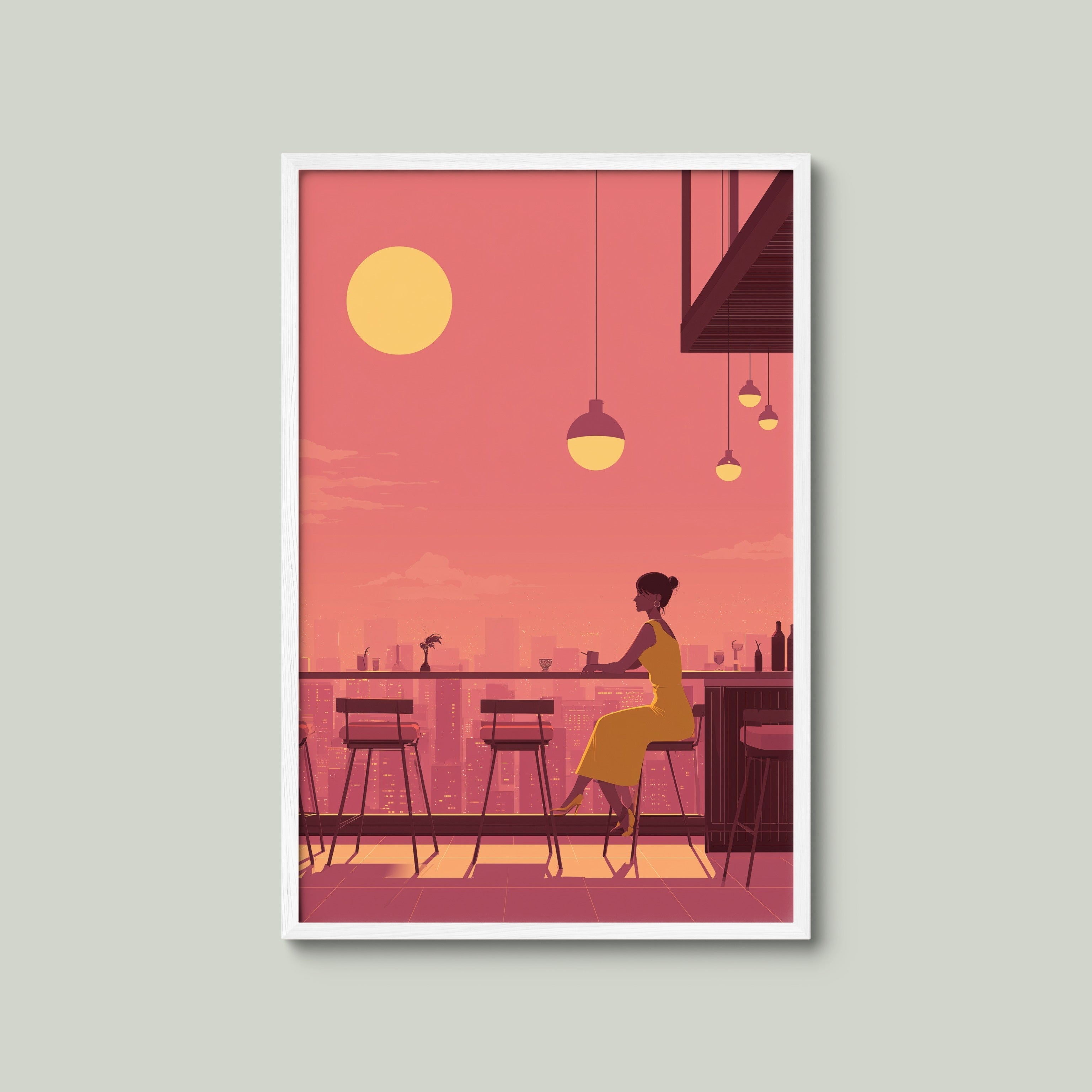 Rooftop Bar at Dusk