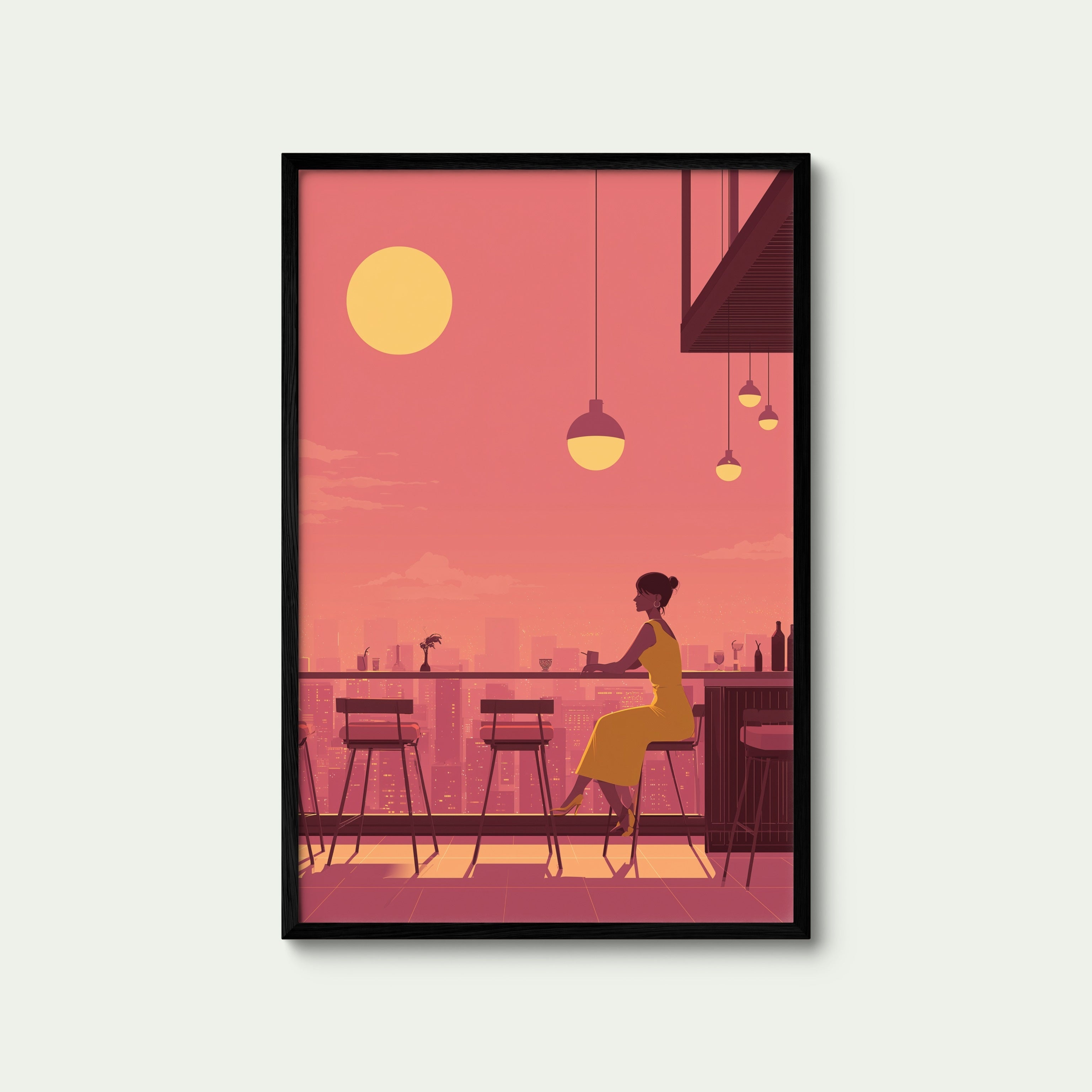 Rooftop Bar at Dusk