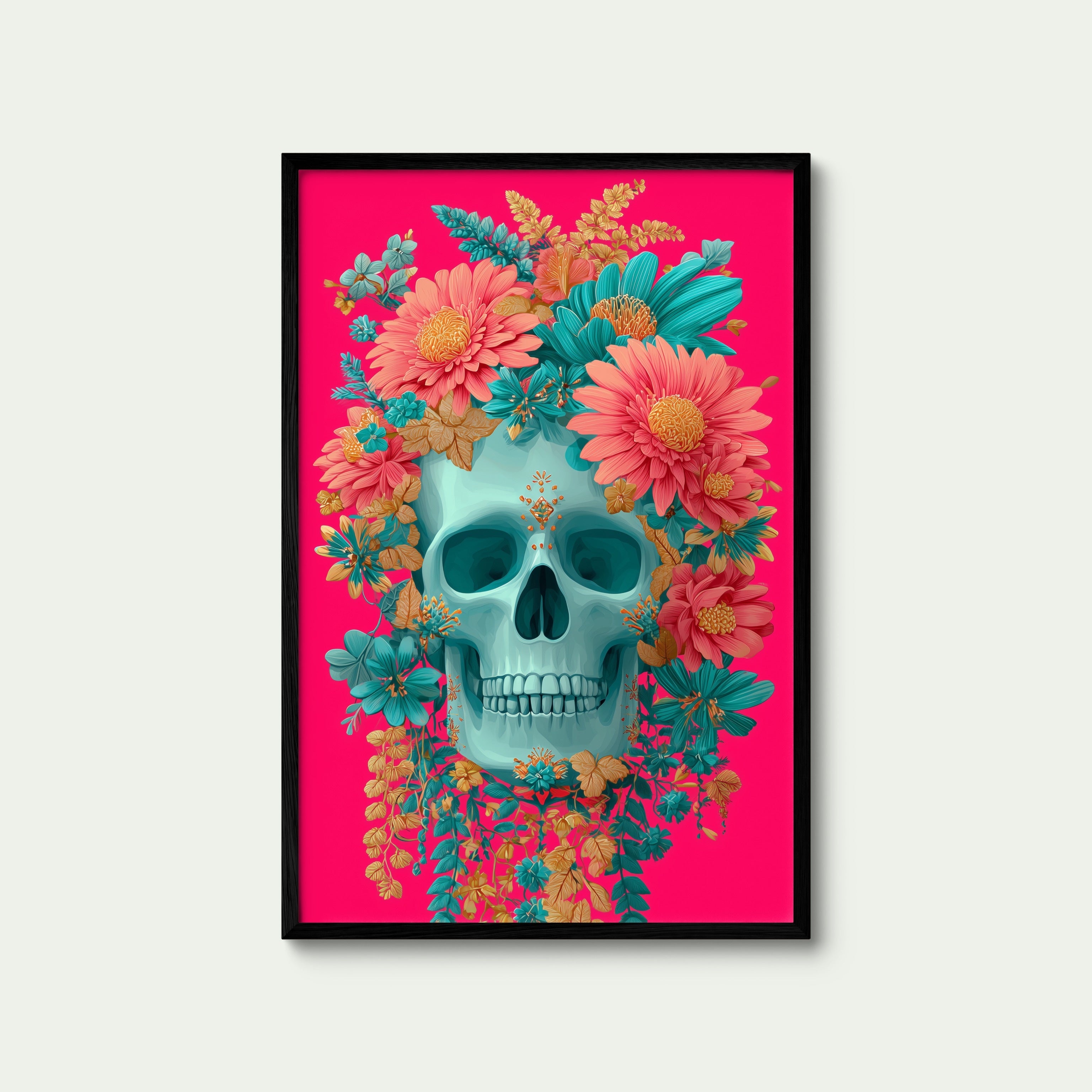 Sugar Skull Tropical Bloom