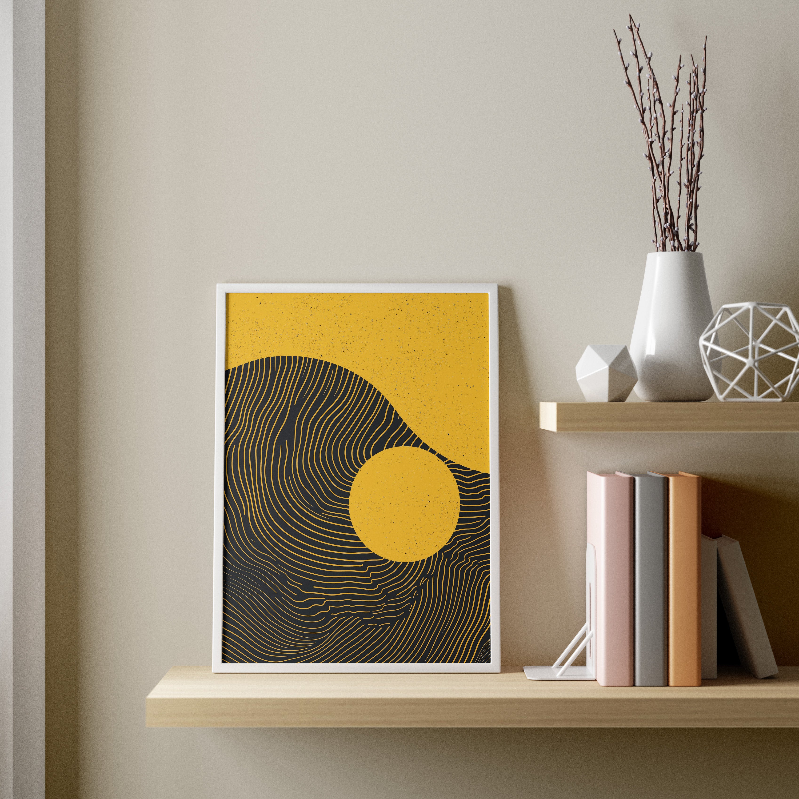 Topographic Line Art