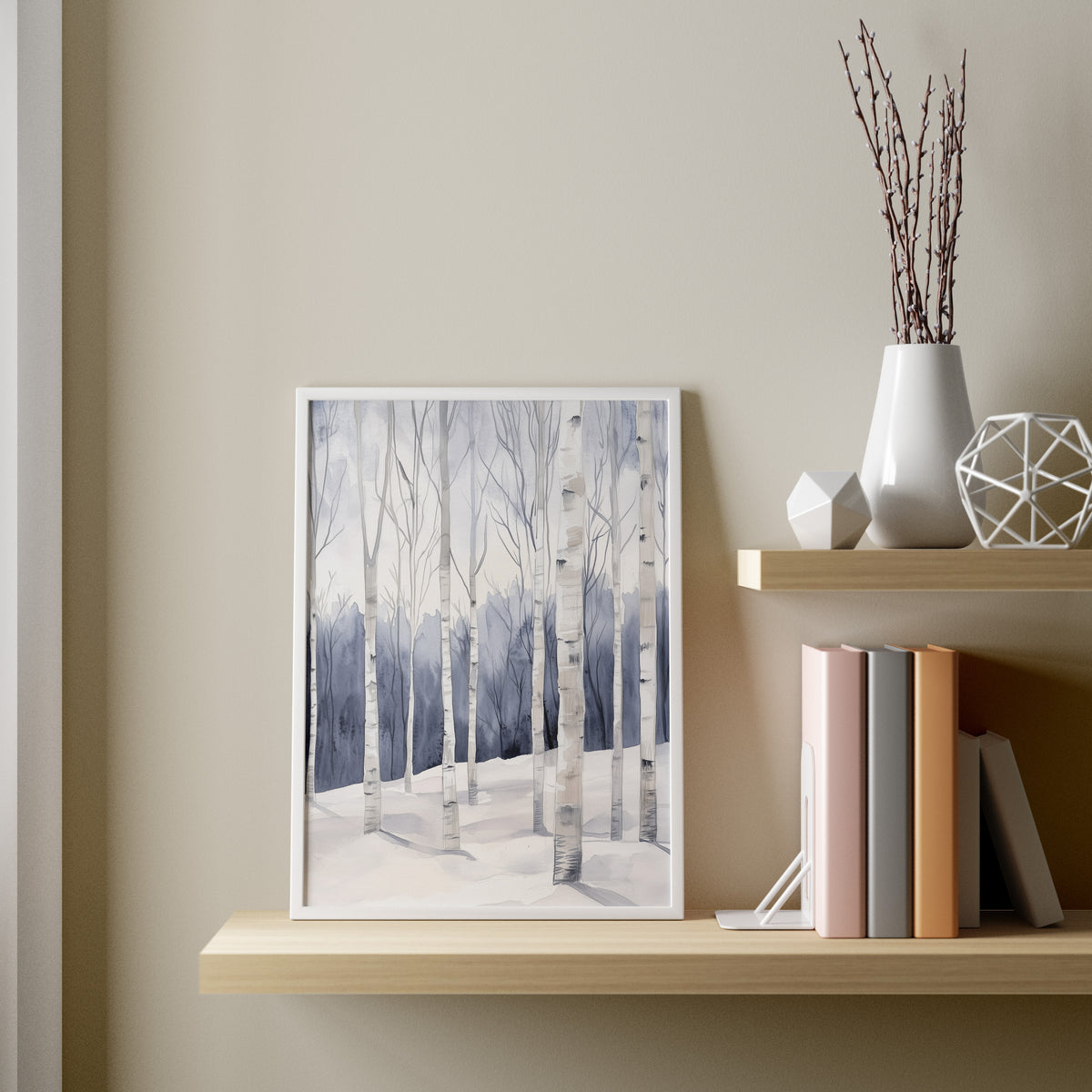 Winter Birch Grove