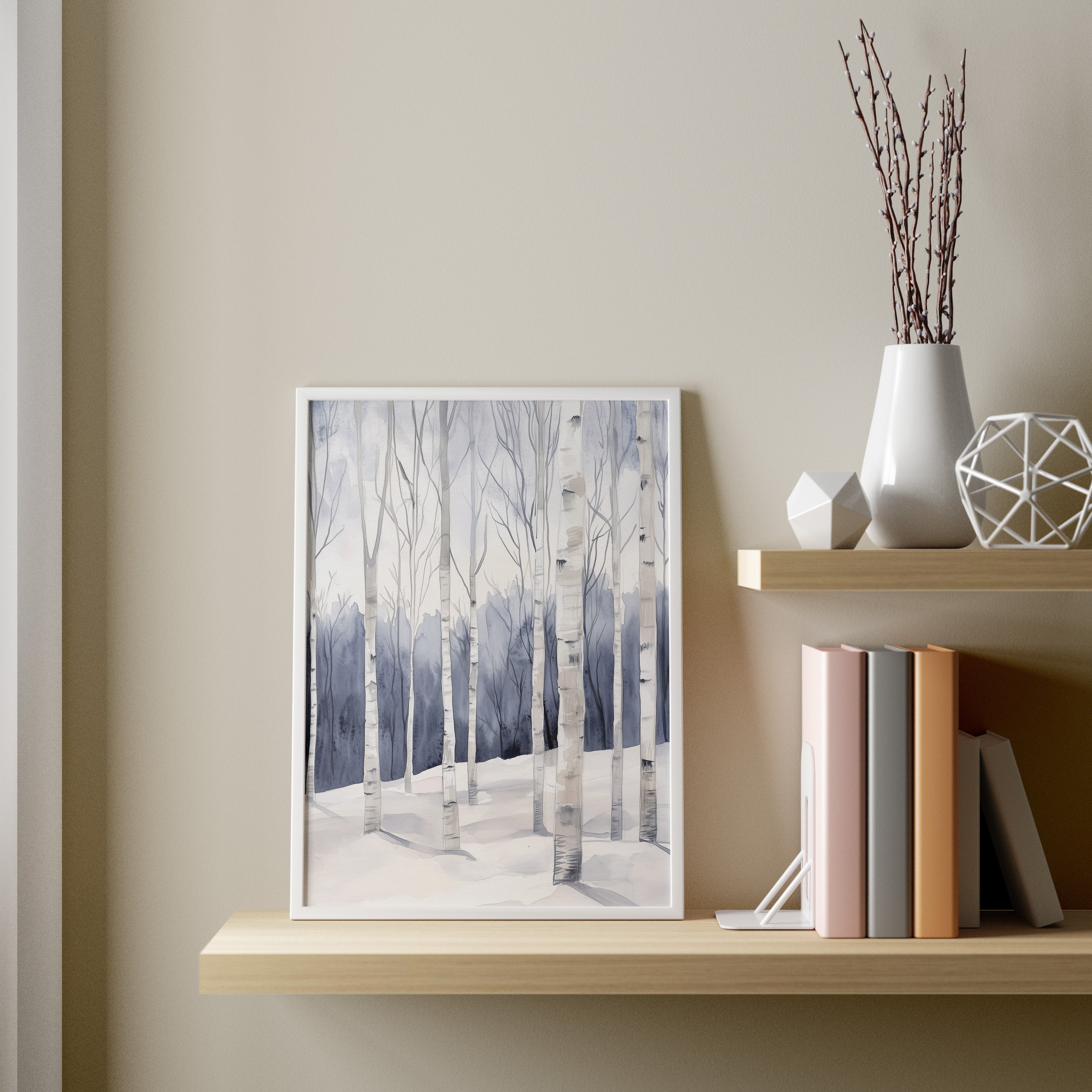 Winter Birch Grove