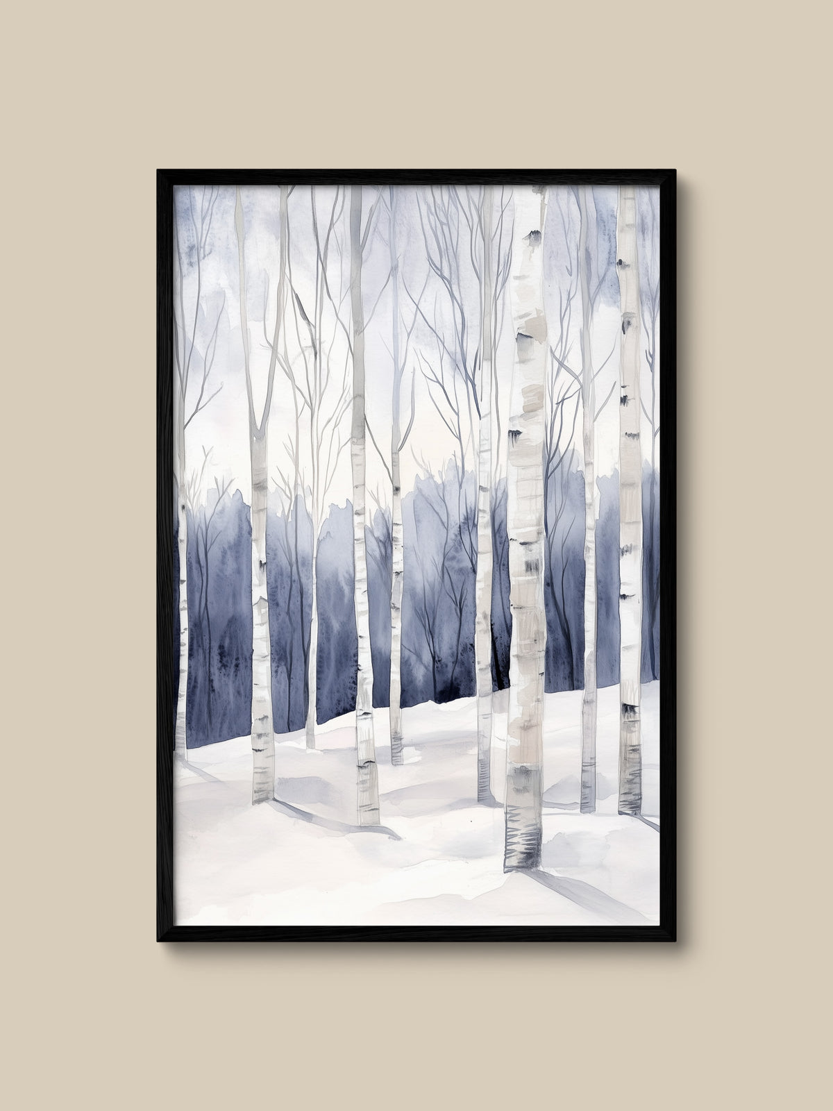 Winter Birch Grove
