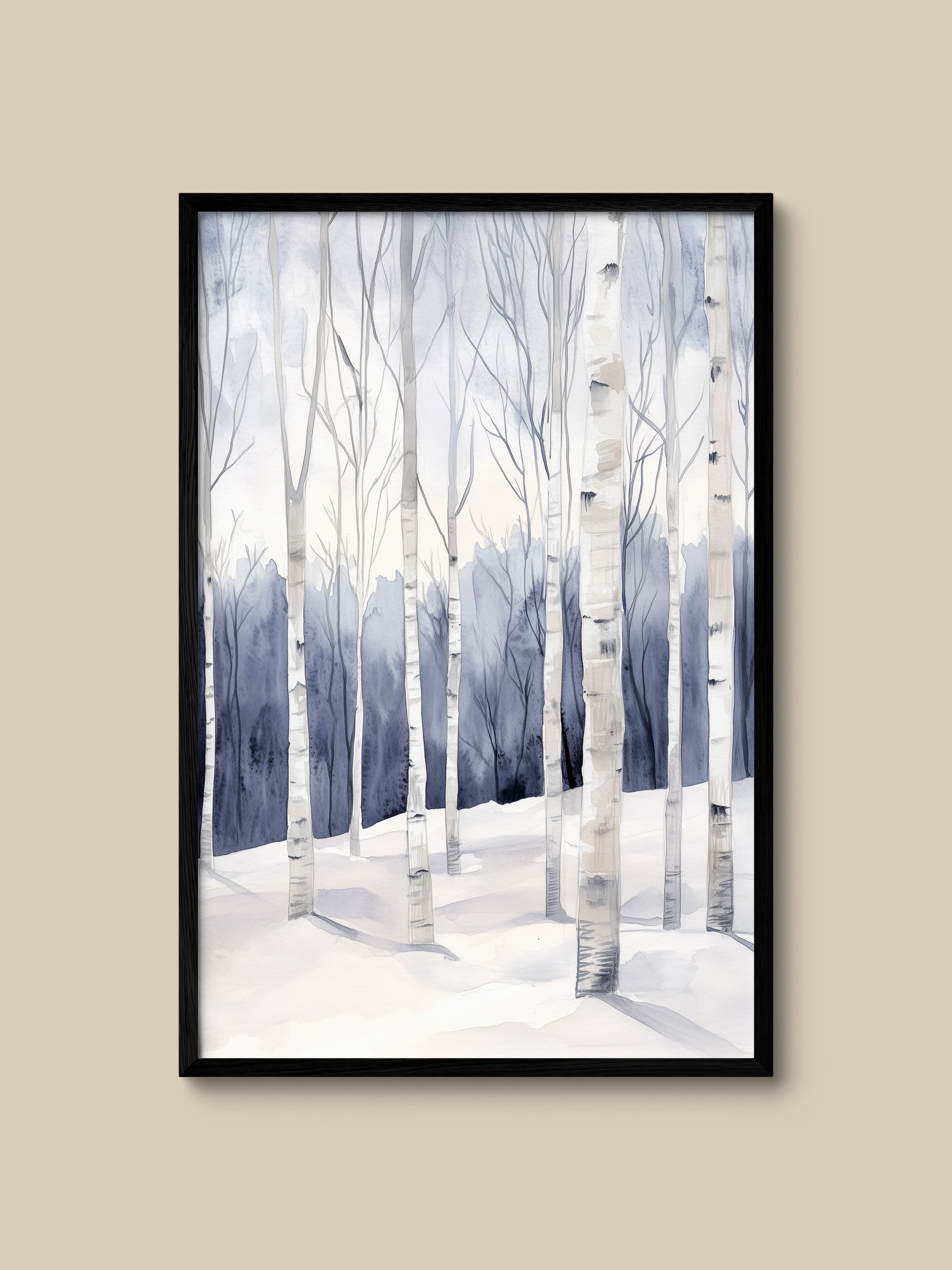 Winter Birch Grove