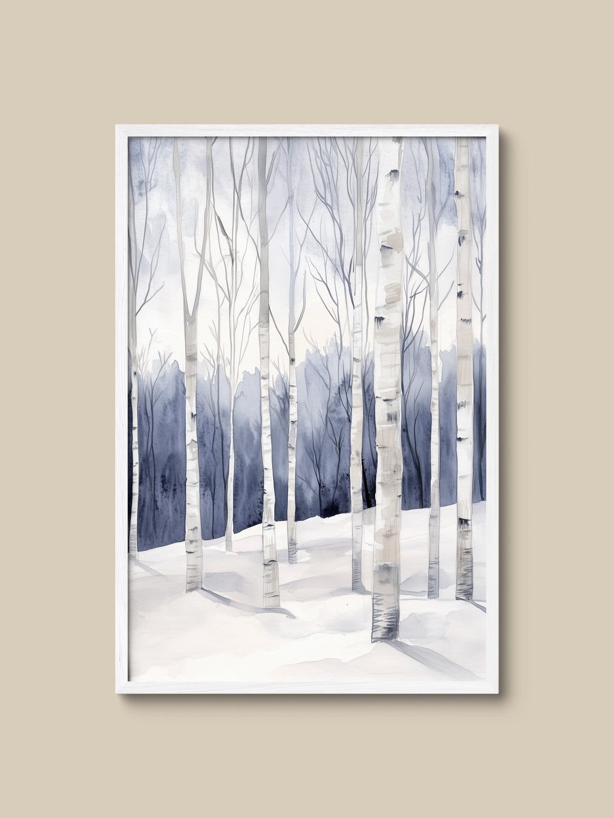 Winter Birch Grove