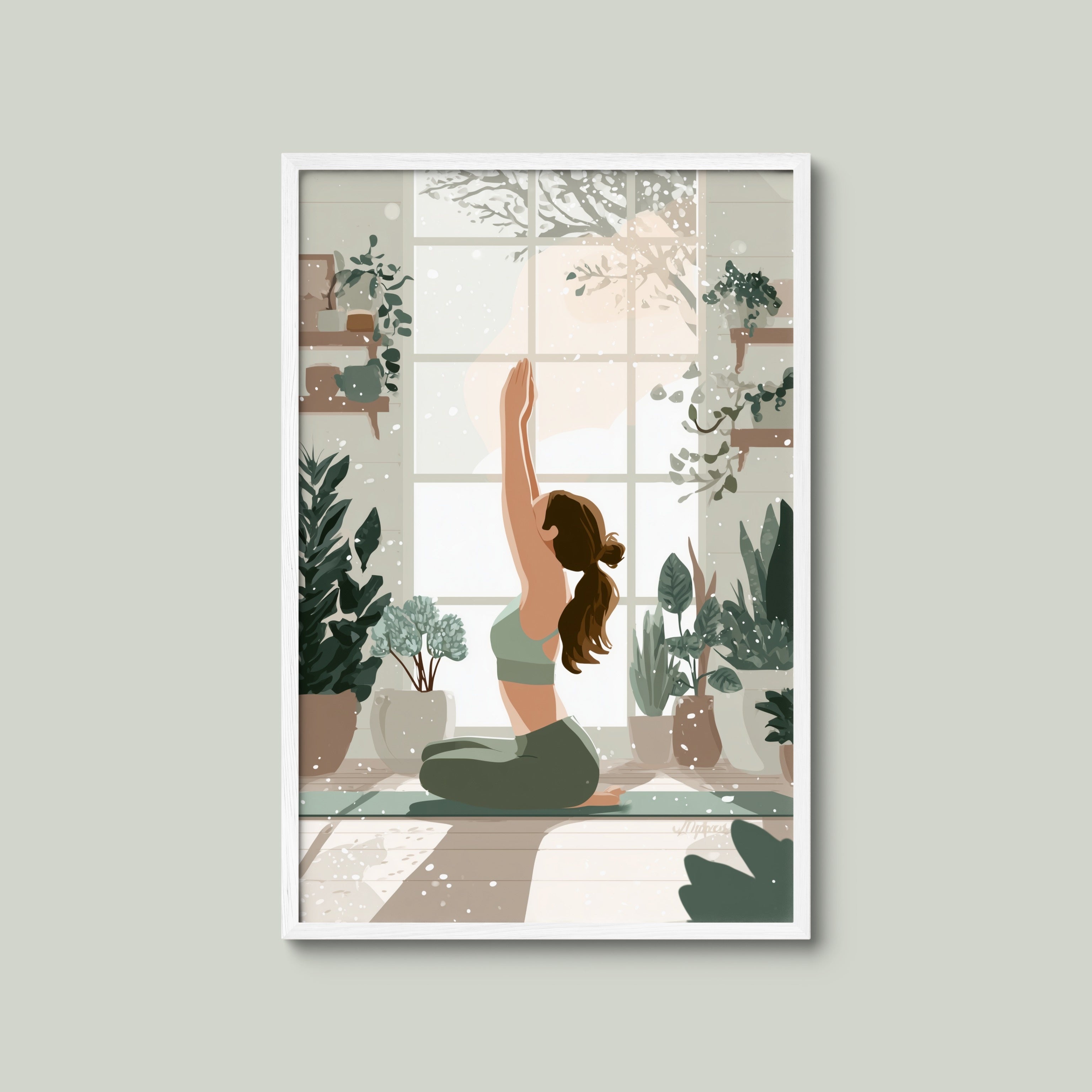Winter Yoga Garden