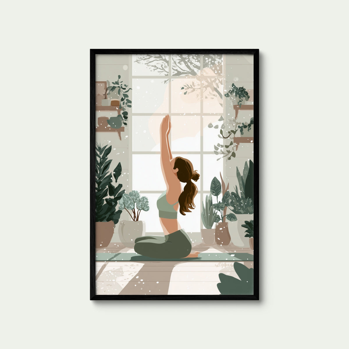 Winter Yoga Garden