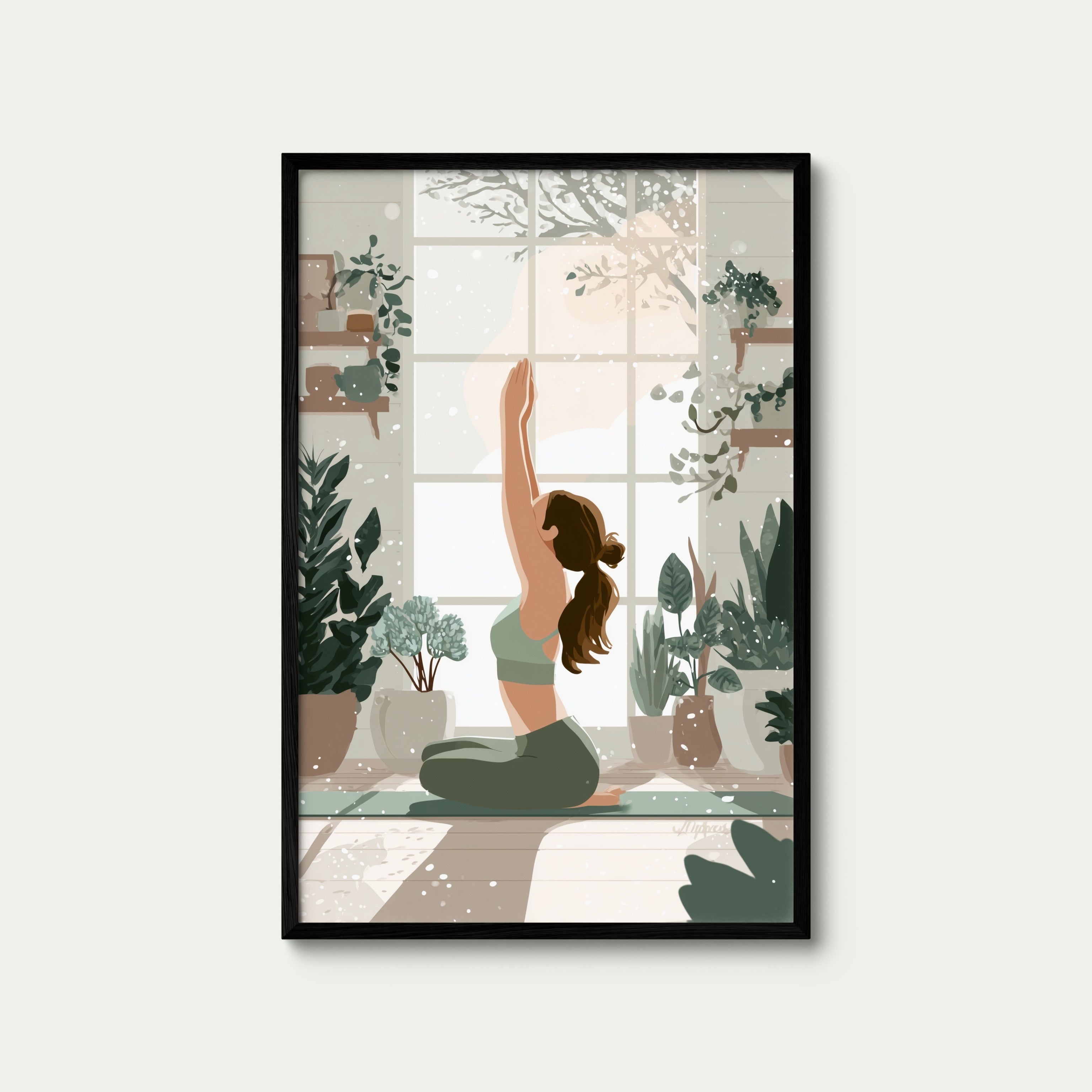 Winter Yoga Garden