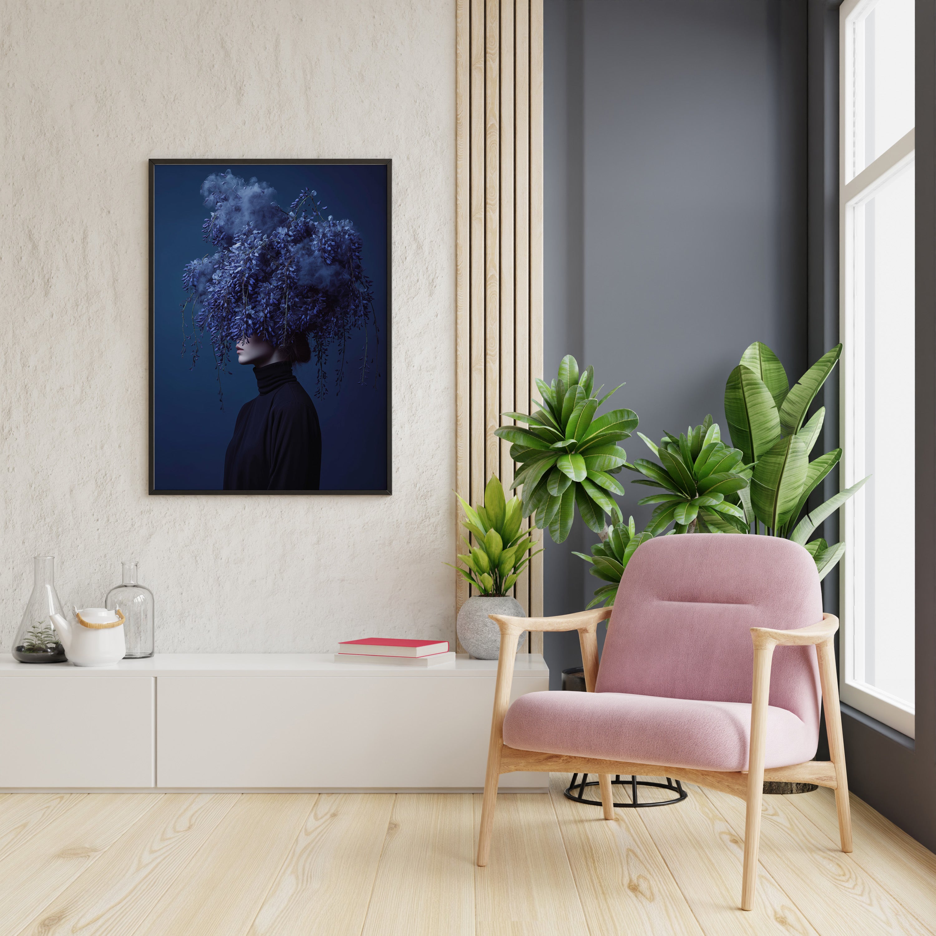 Wisteria Face Black