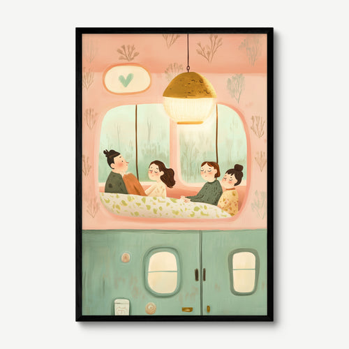 A Place Called Home art print in a black frame