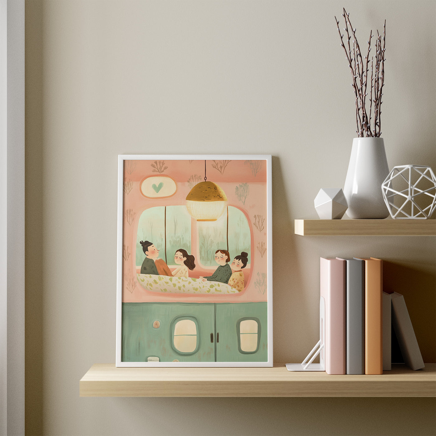 A Place Called Home framed in a room