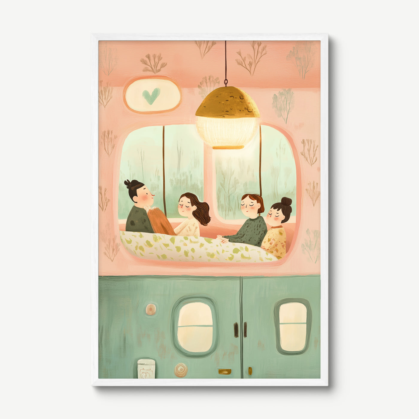 A Place Called Home art print in a white frame