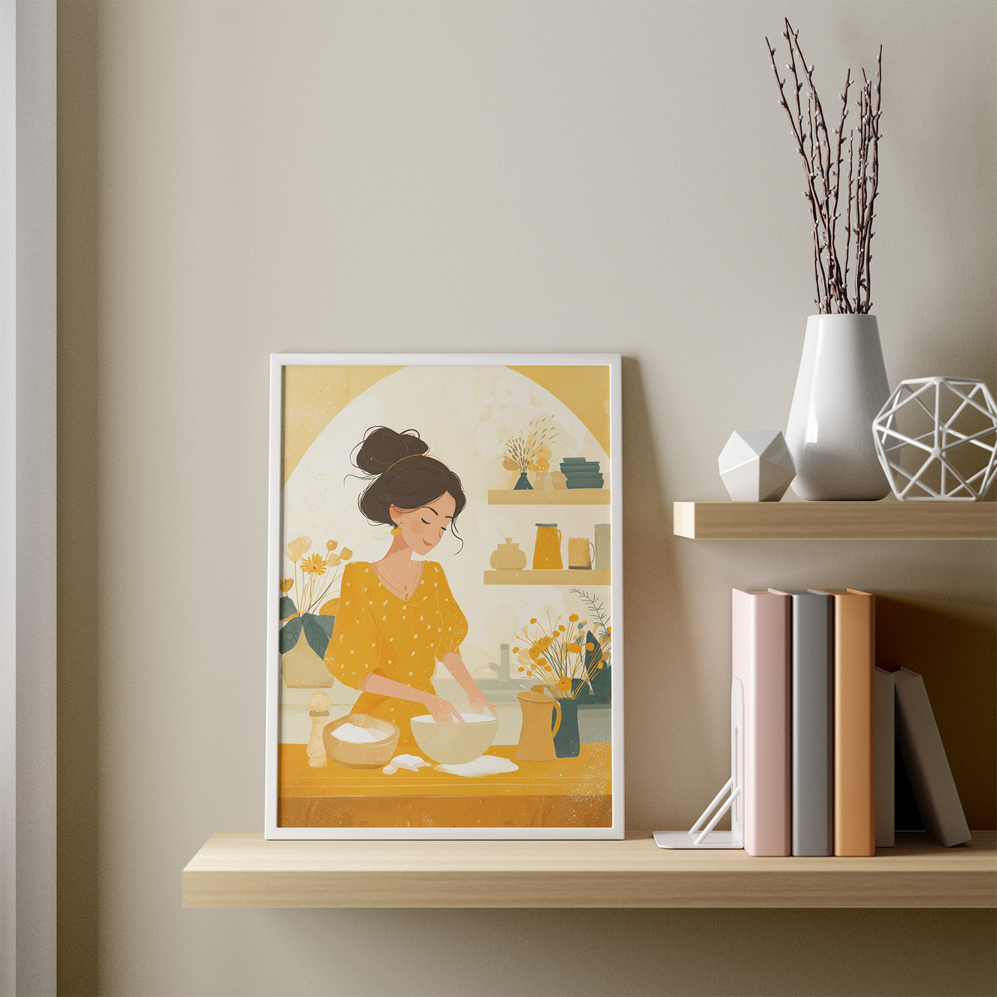 Baking in Sunshine framed in a room