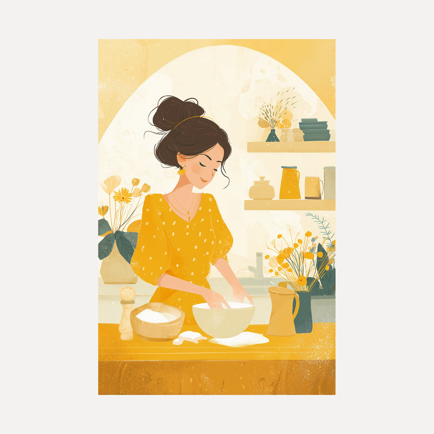 Baking in Sunshine unframed art print