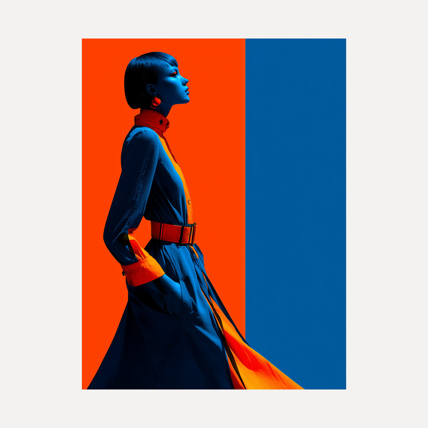 Blue Stance unframed art print