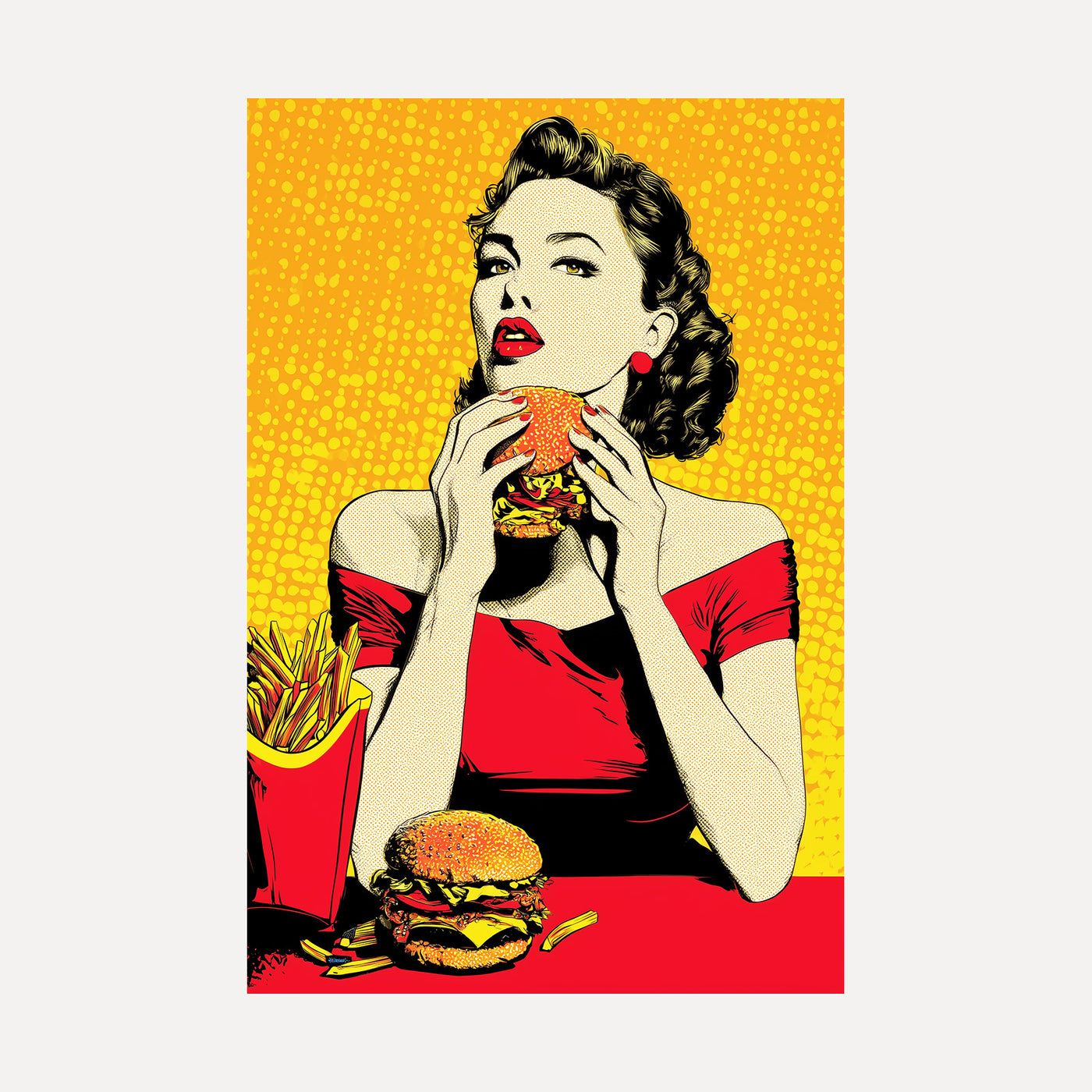 Burger Queen unframed art print