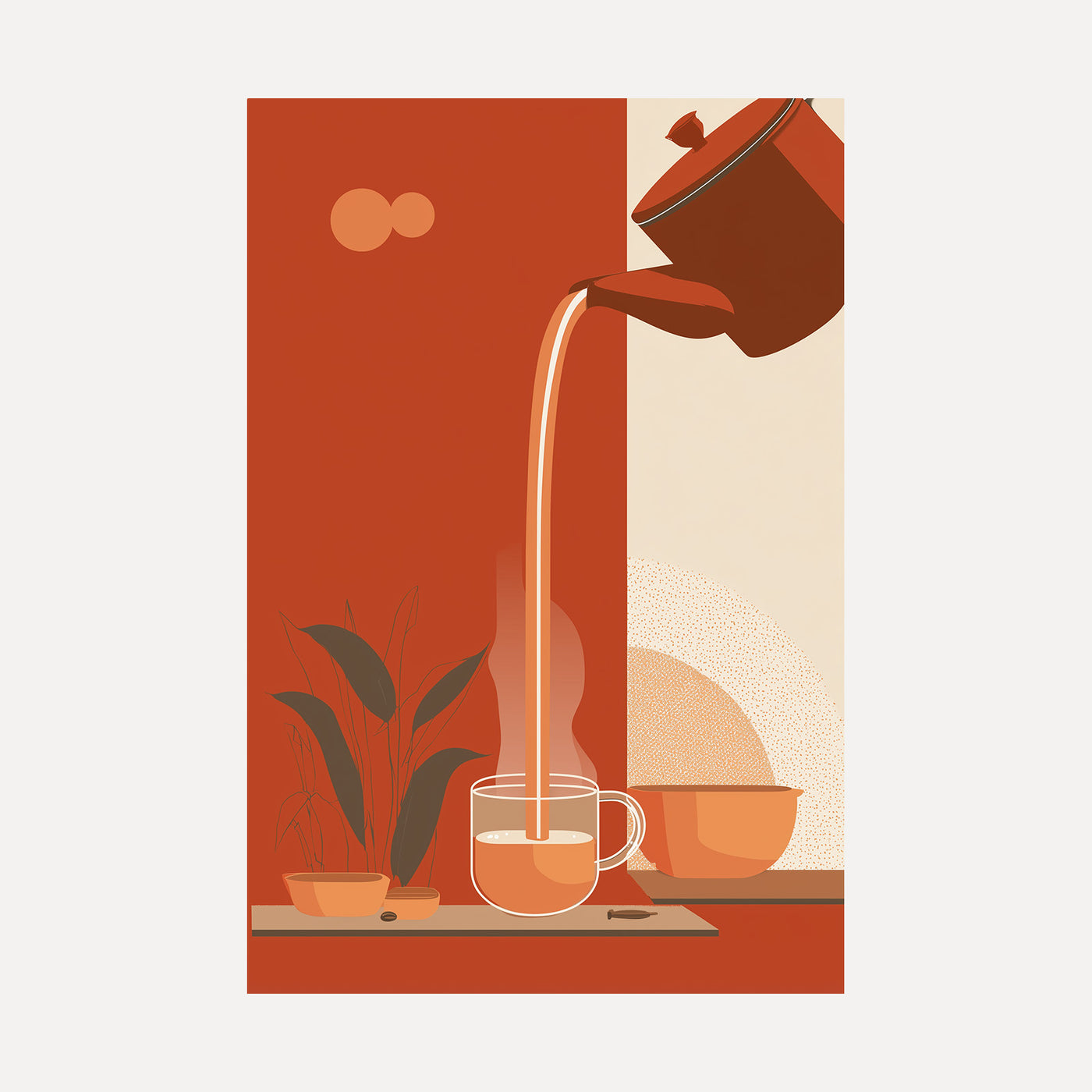 Chai Pour unframed art print