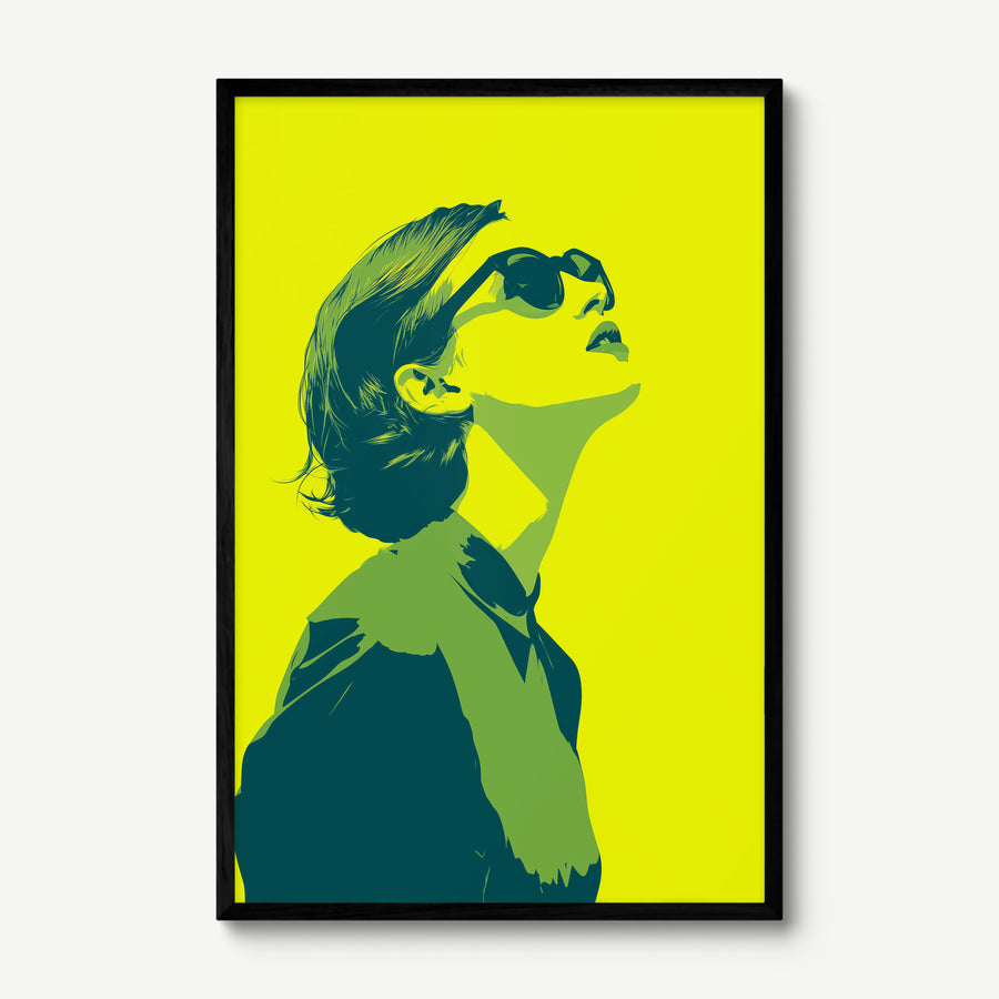 Chasing Sunlight art print in a black frame