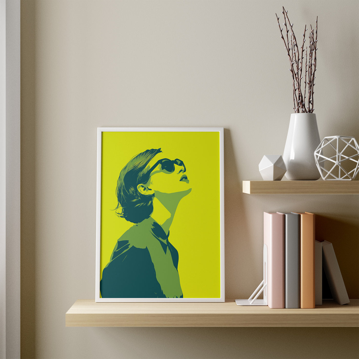 Chasing Sunlight framed in a room