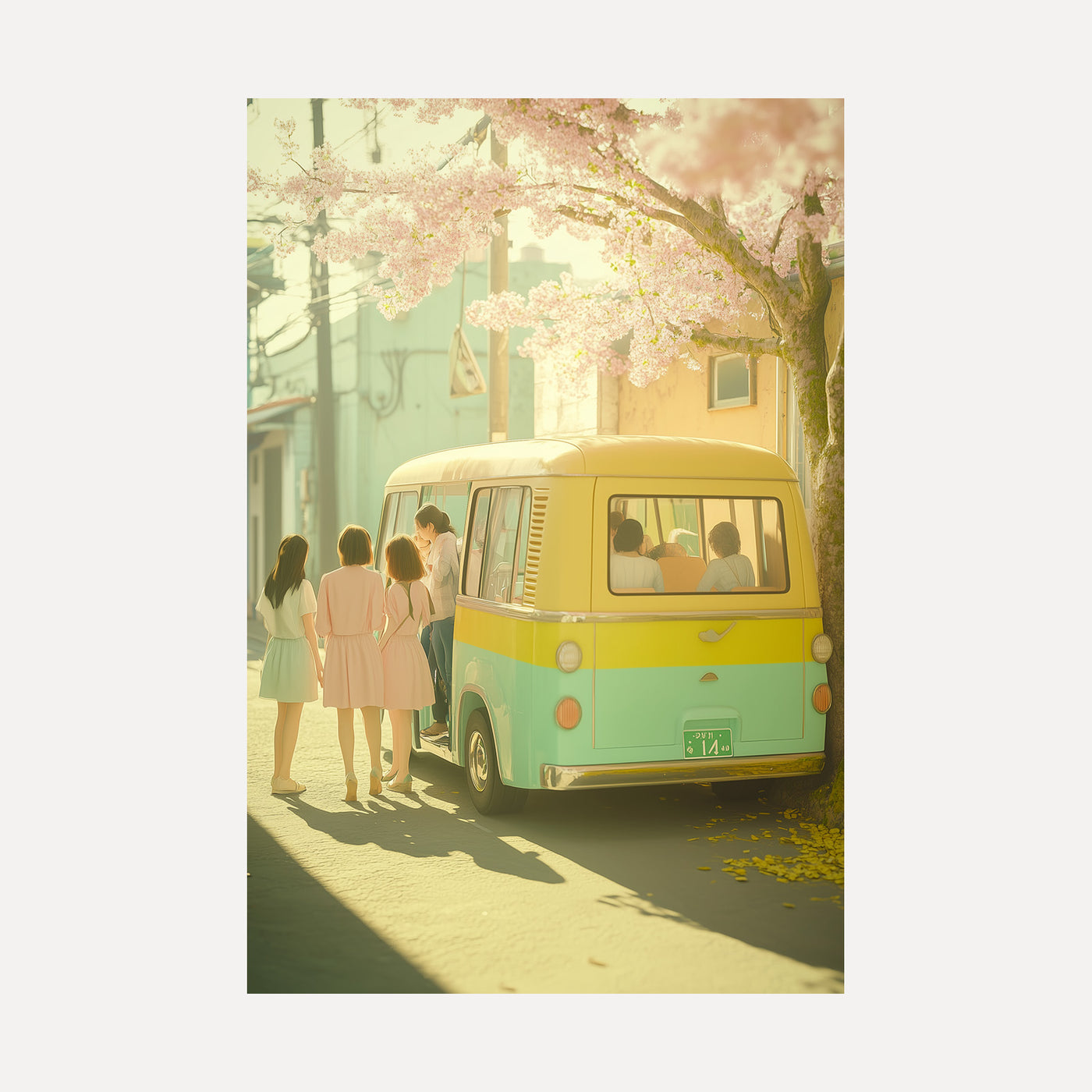 Cherry Blossom Getaway unframed art print