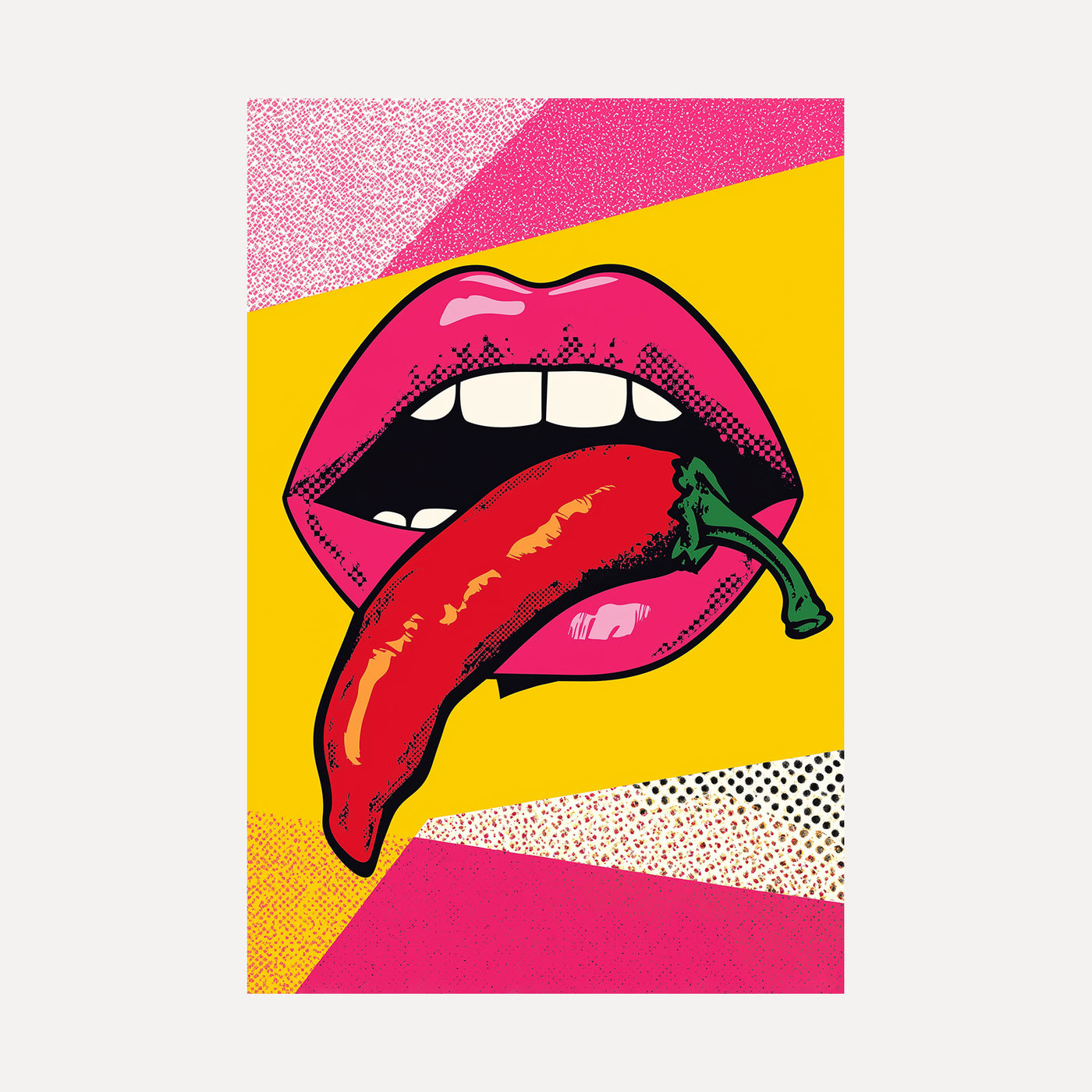 Chilli Lips unframed art print
