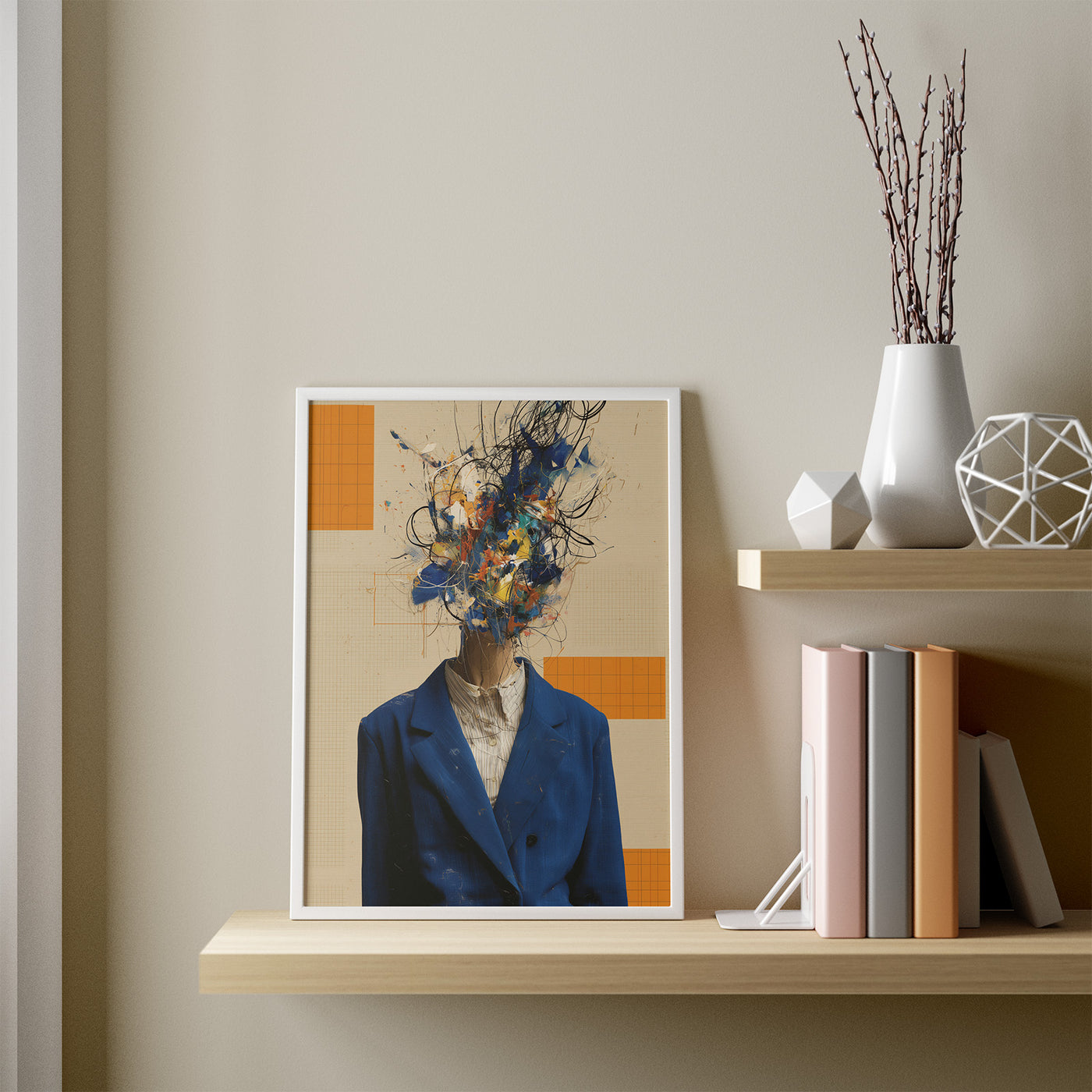 Creative Chaos framed in a room