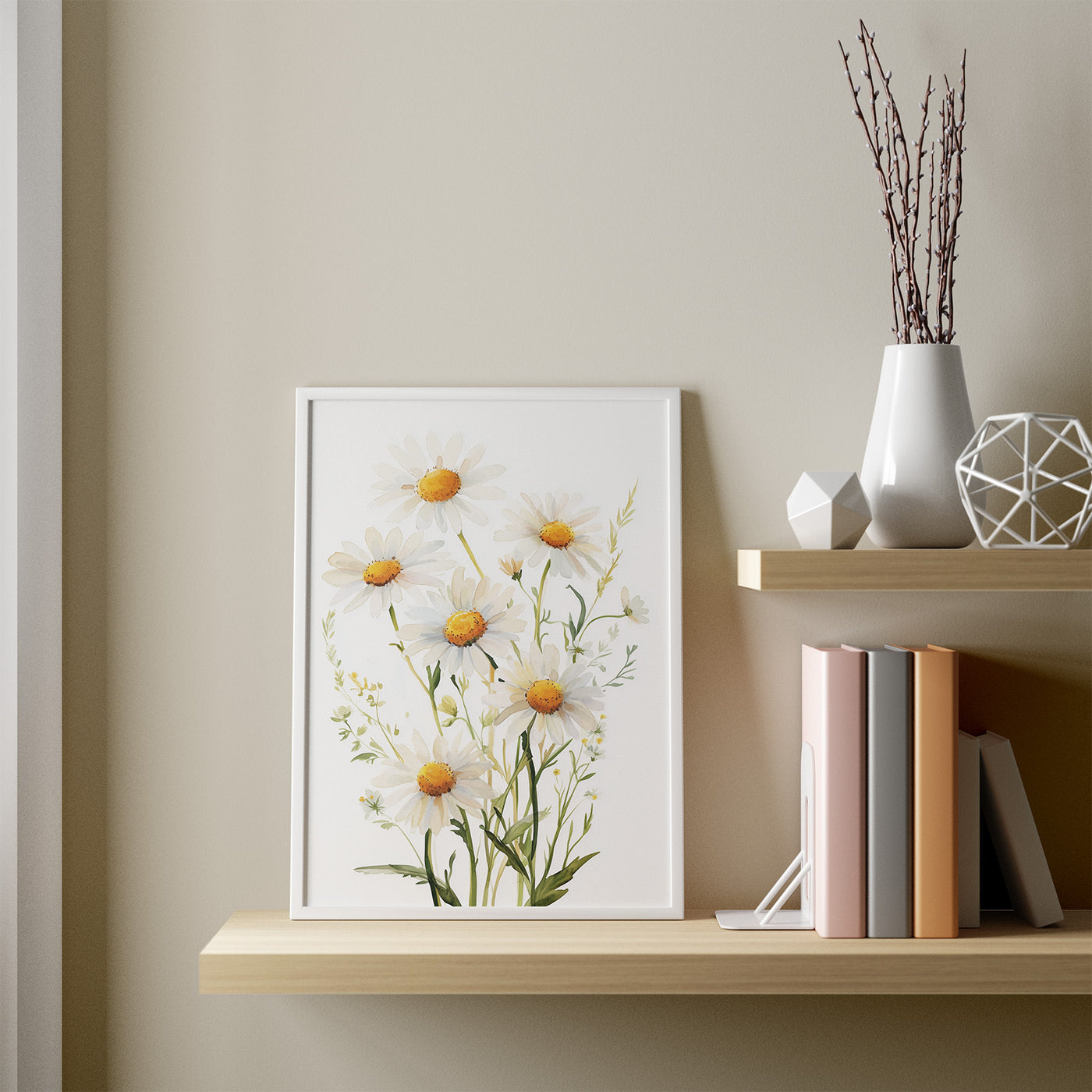 Daisy Garden framed in a room