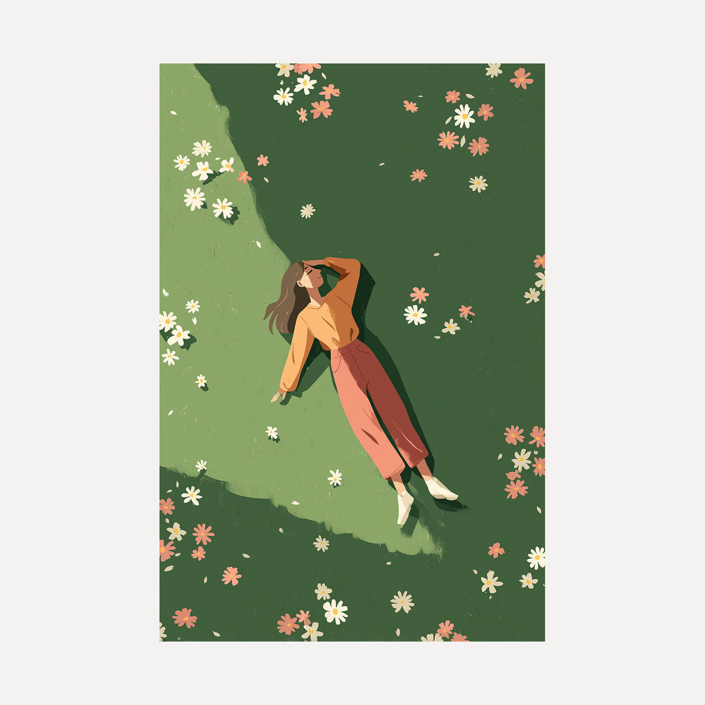 Daydream in Daisies unframed art print