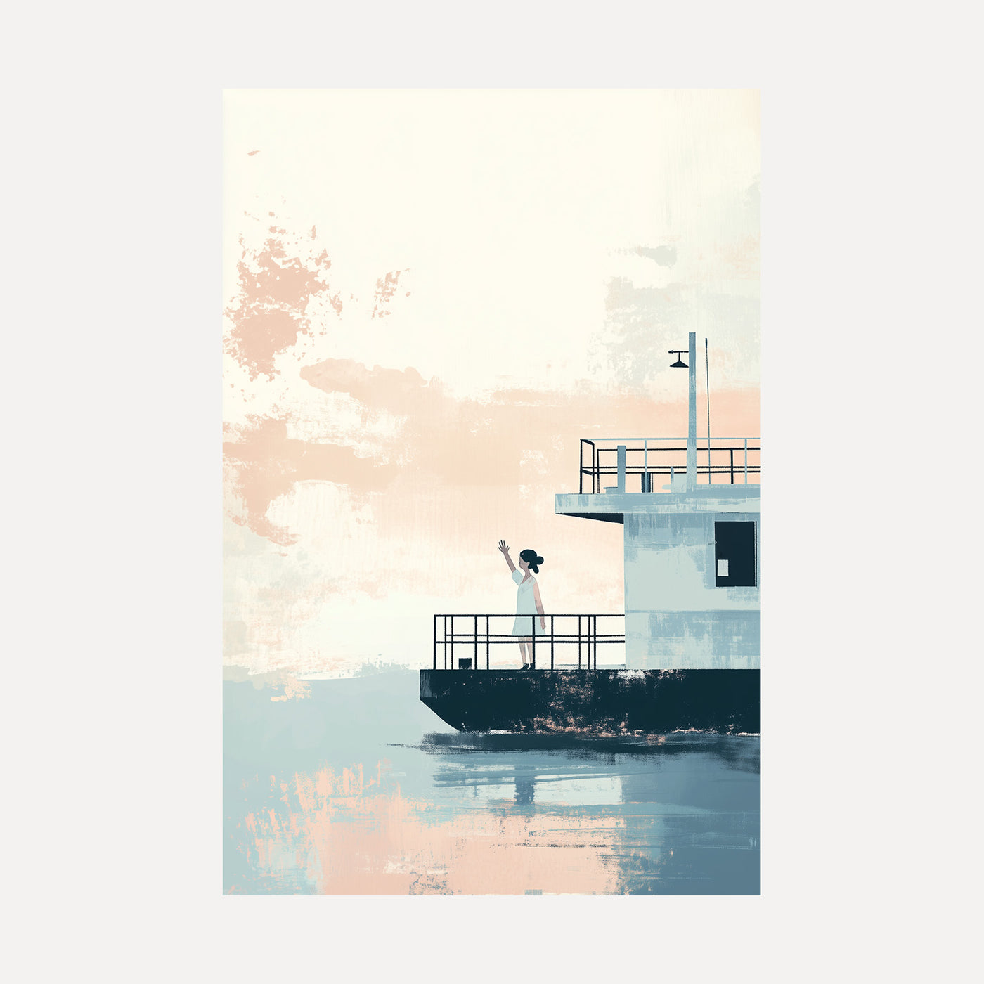 Farewell Across the Water unframed art print