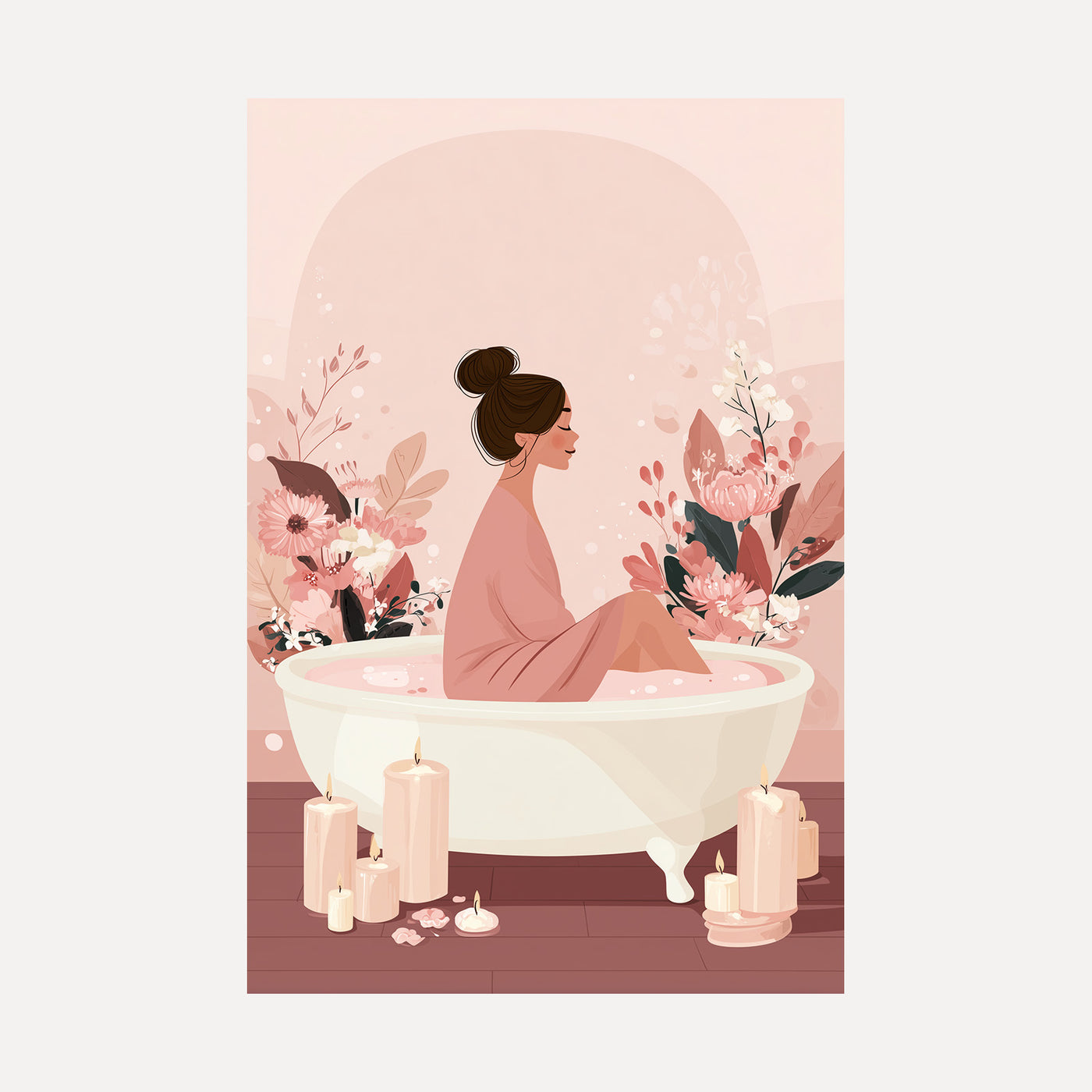 Floral Bath Ritual unframed art print