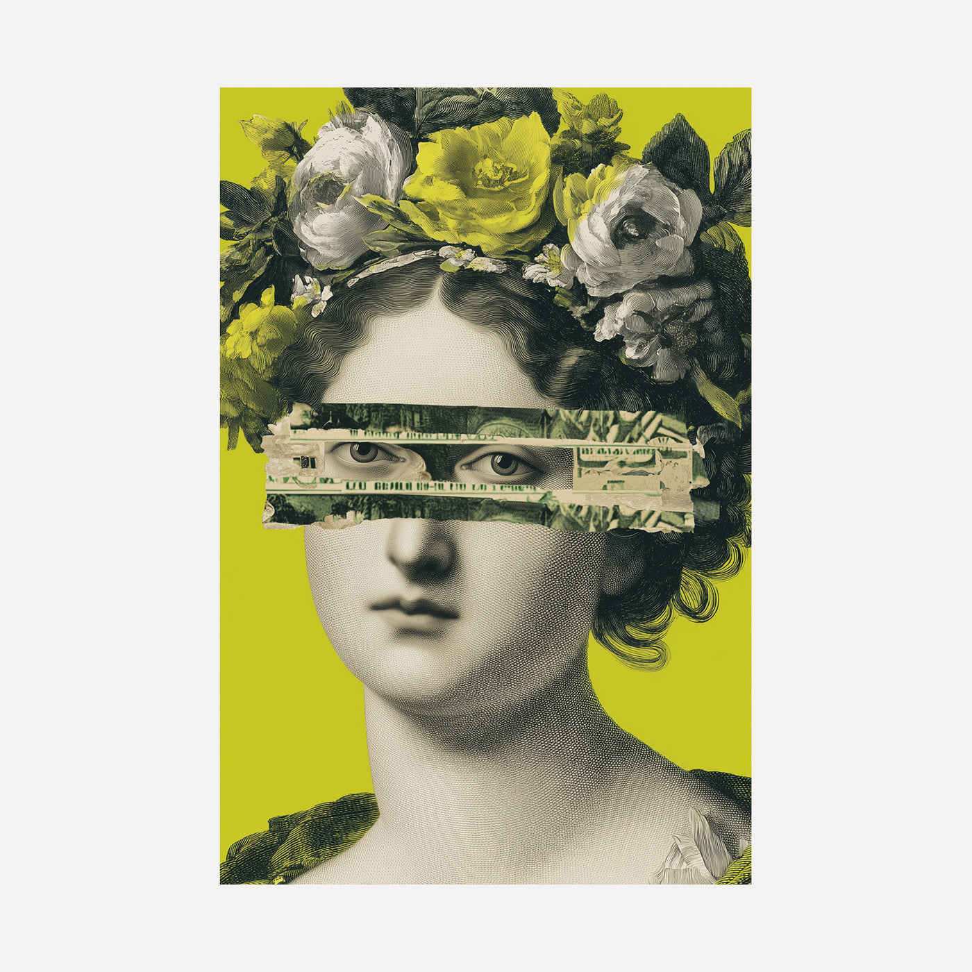 Floral Redact unframed art print