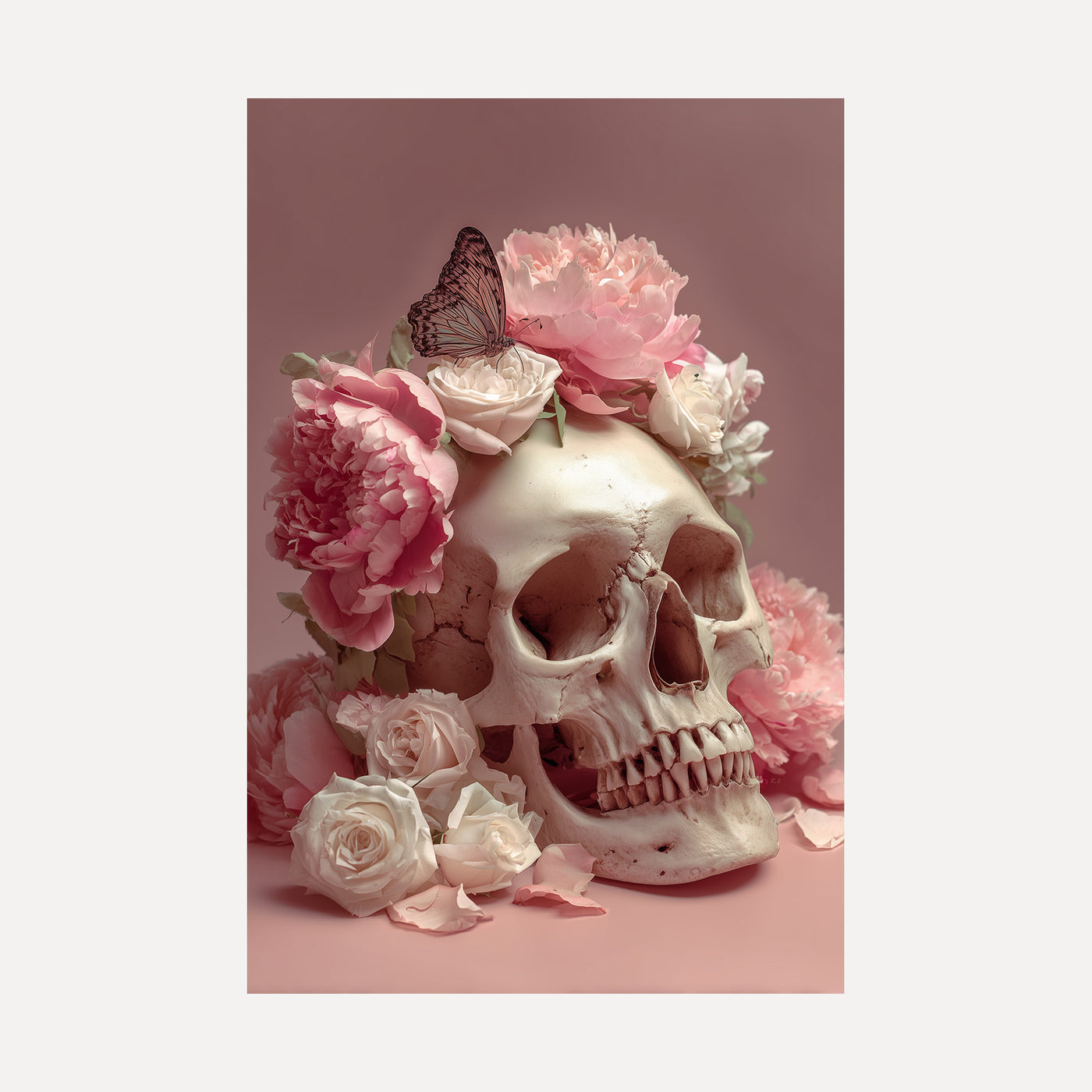 Floral Skull unframed art print