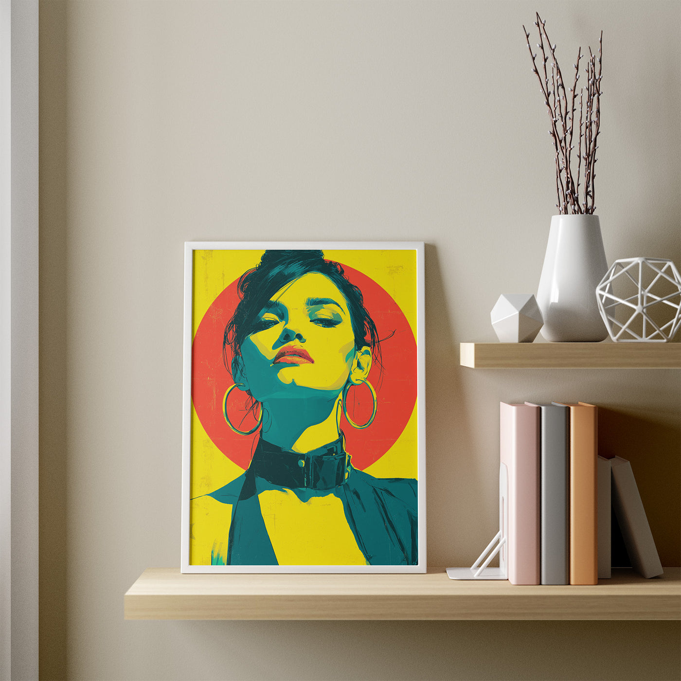Hoop Theory framed in a room